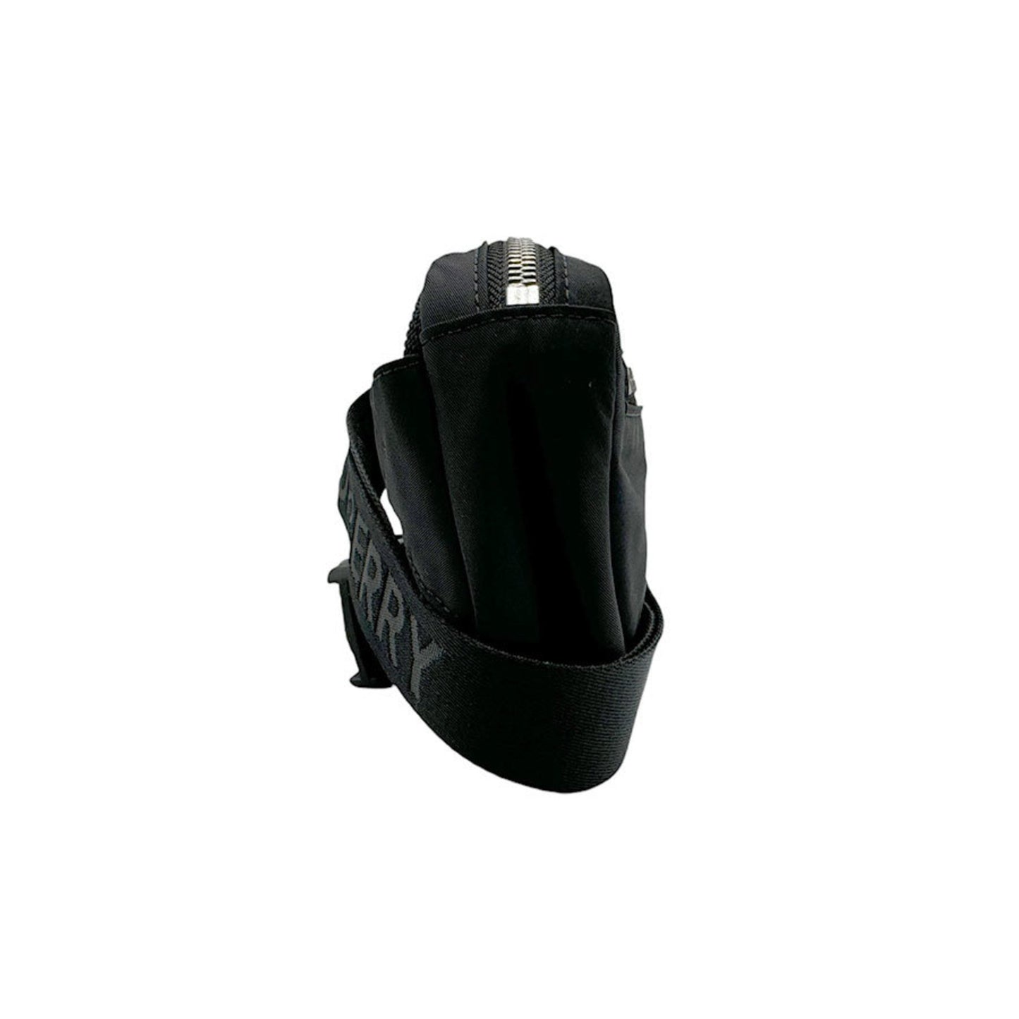 Burberry Body Bag Waist Nylon Black Silver