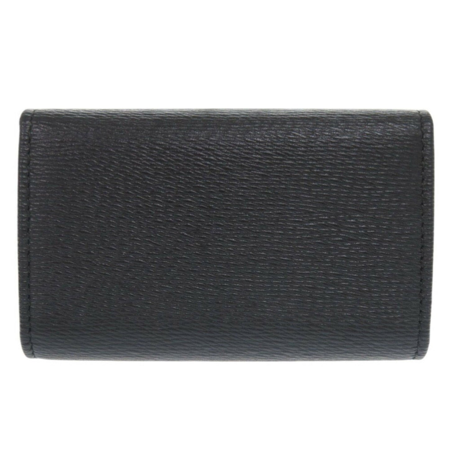 Unused Bvlgari Serpenti Scalie Man Leather Black Key Case