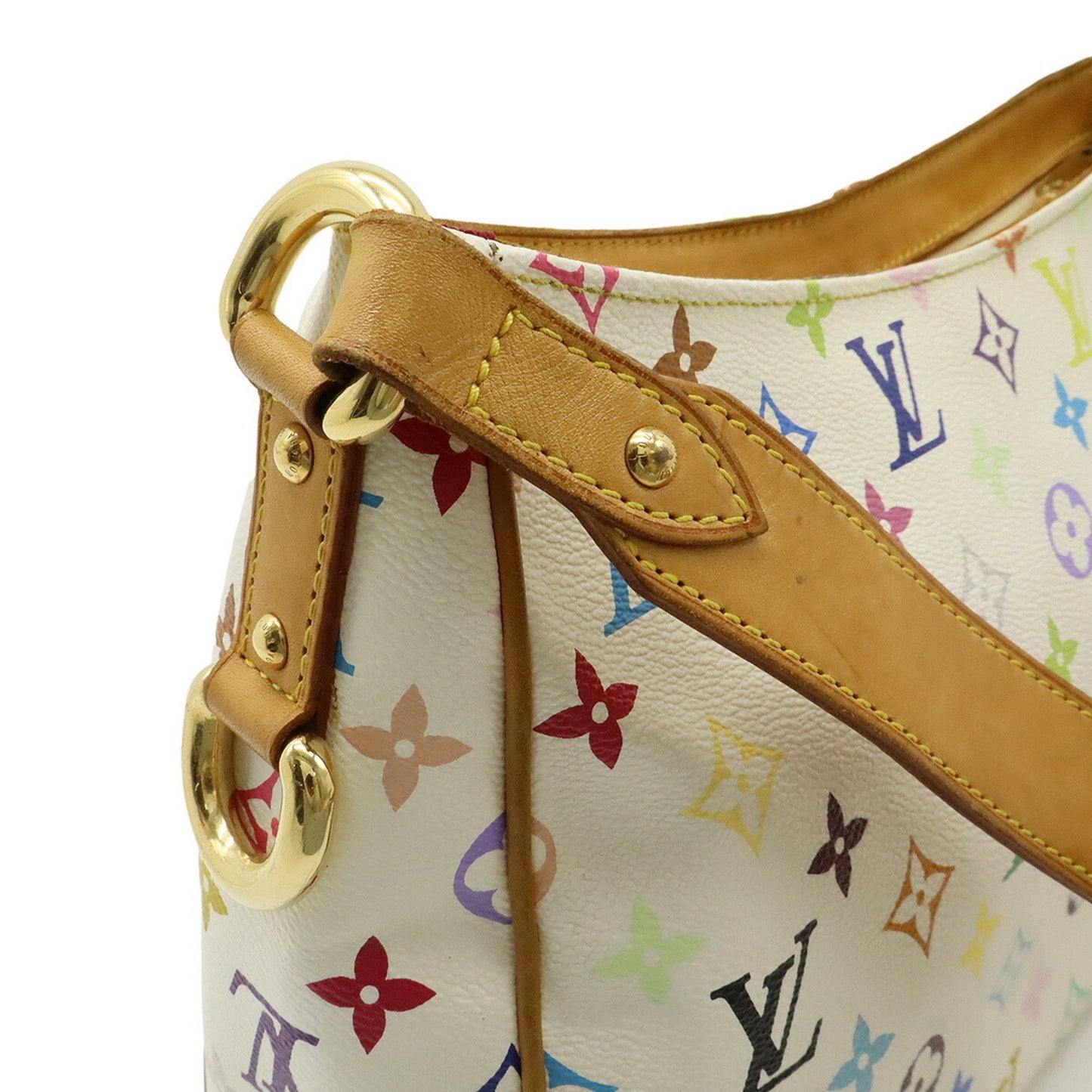 Louis Vuitton Monogram Multicolore Lodge Gm Shoulder Bag In Bron White