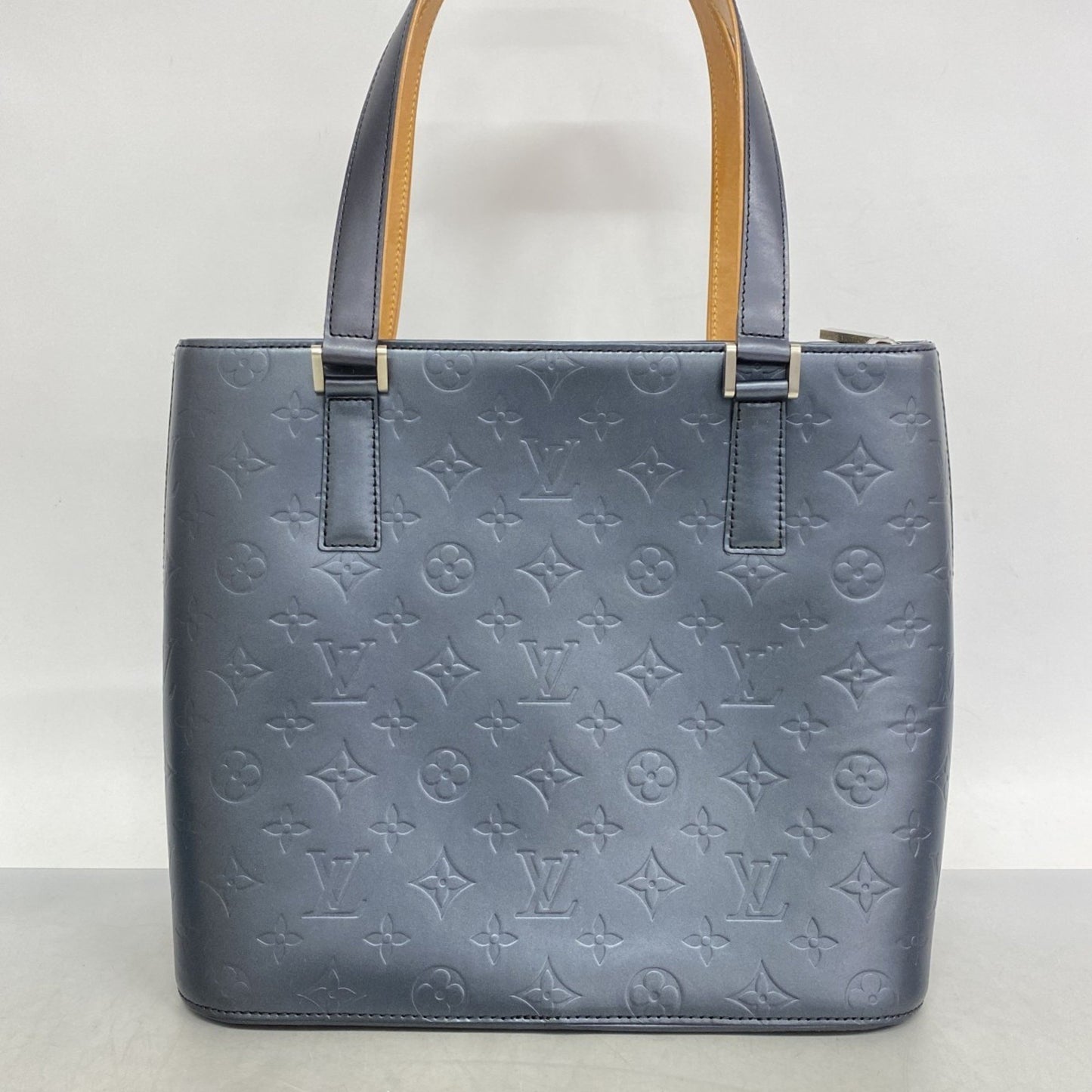 Louis Vuitton Monogram Matte Stockton Tote Bag M55115 Blue