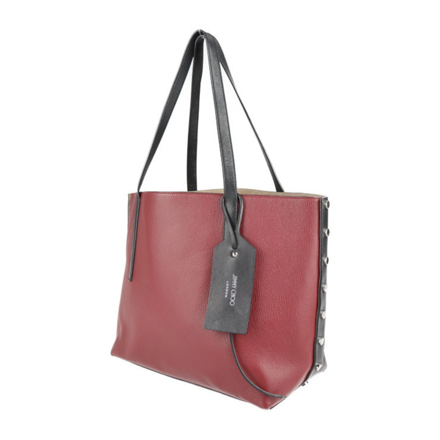Jimmy Choo Jimmy Choo Twist East West Tote Bag Leather Black Bordeaux Handbag Shoulder Shopping