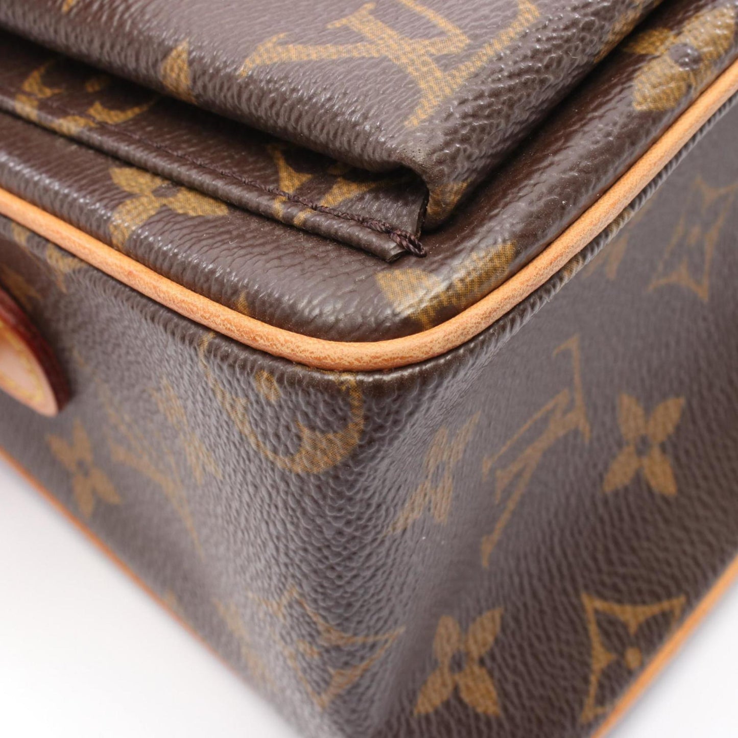 Louis Vuitton Viva Cite Mm Monogram Shoulder Bag Coated Canvas Leather