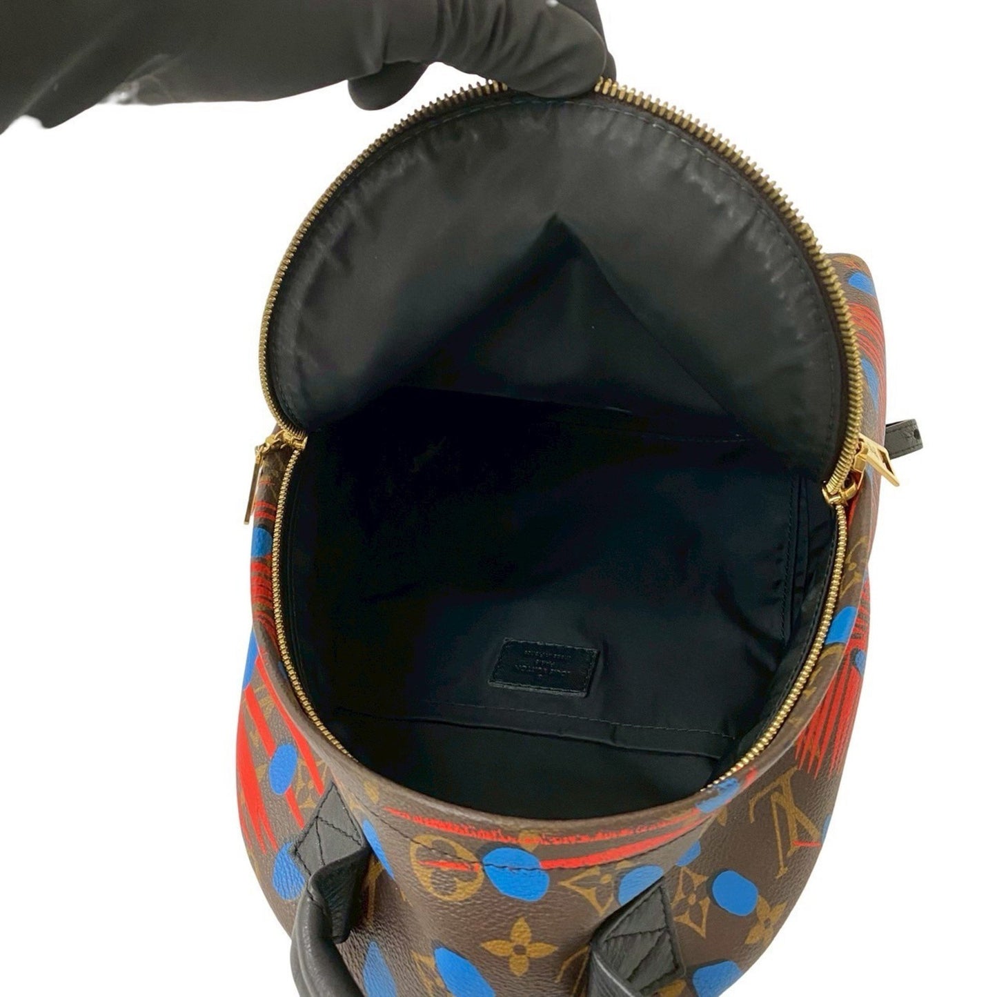 Louis Vuitton Palm Springs Monogram Jungle Dot Leather Backpack/Daypack