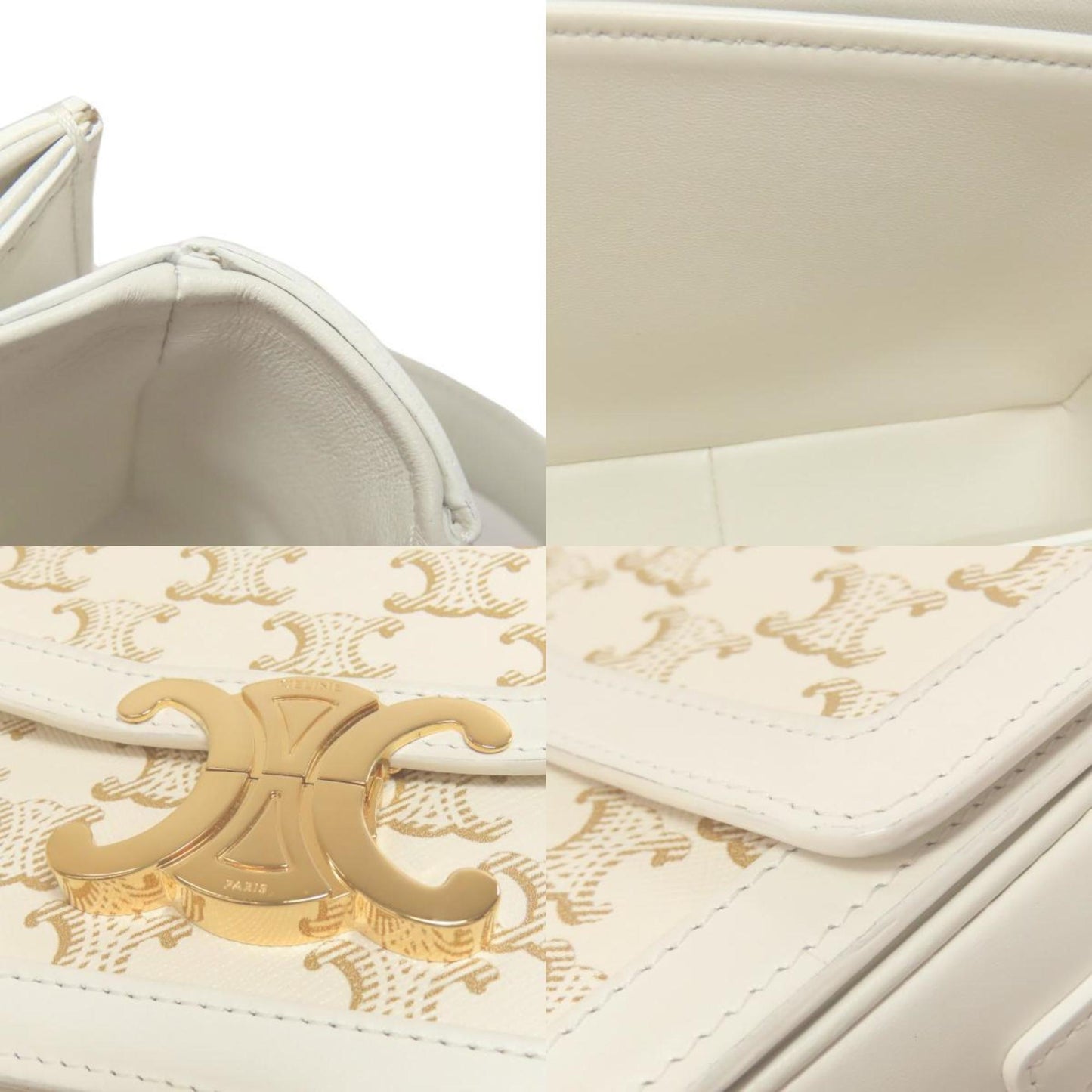 Celine Teen Triomphe Shoulder Bag In Calf Leather
