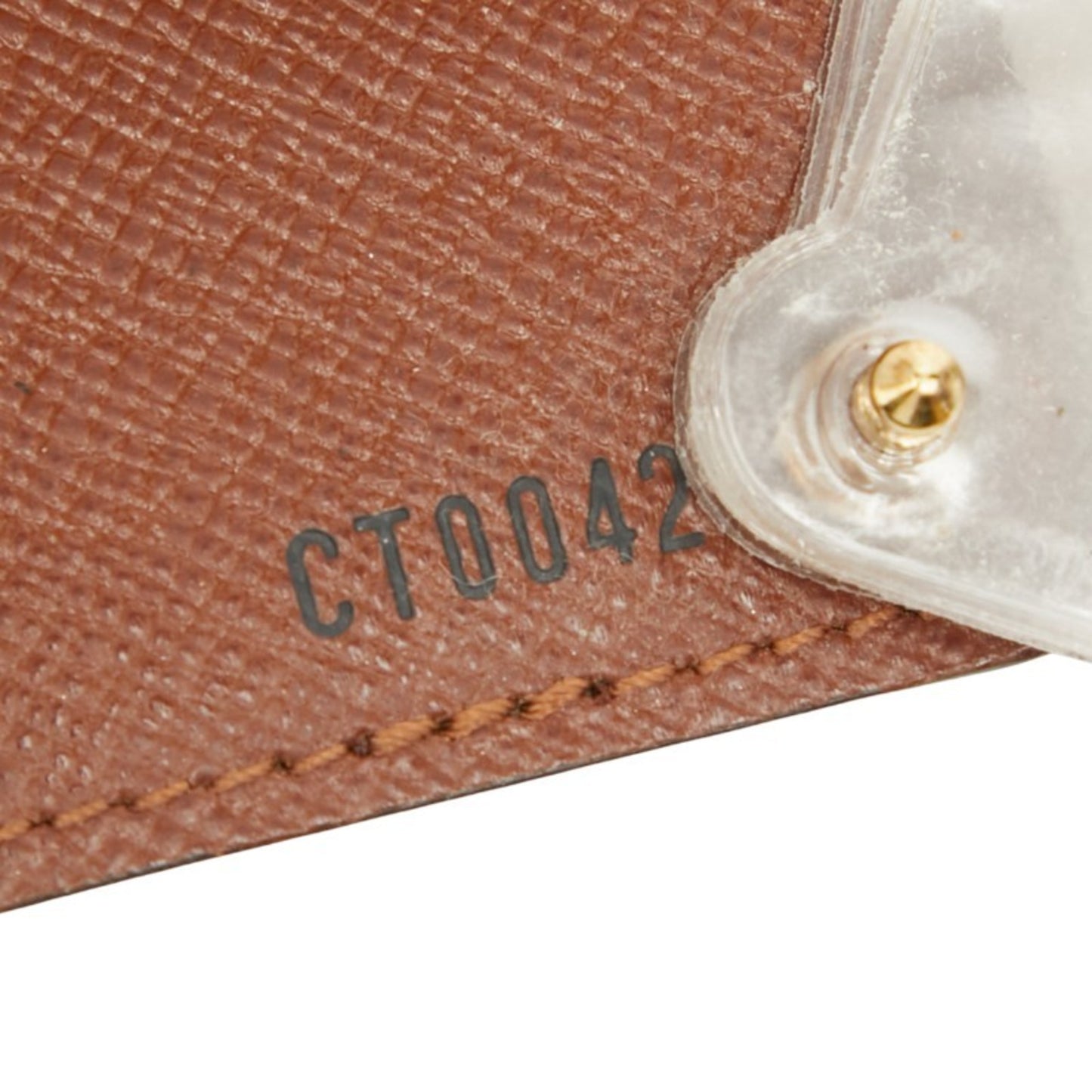 Louis Vuitton Monogram Porte Carte Credit Pression Business Card Case M60937 Brown Leather