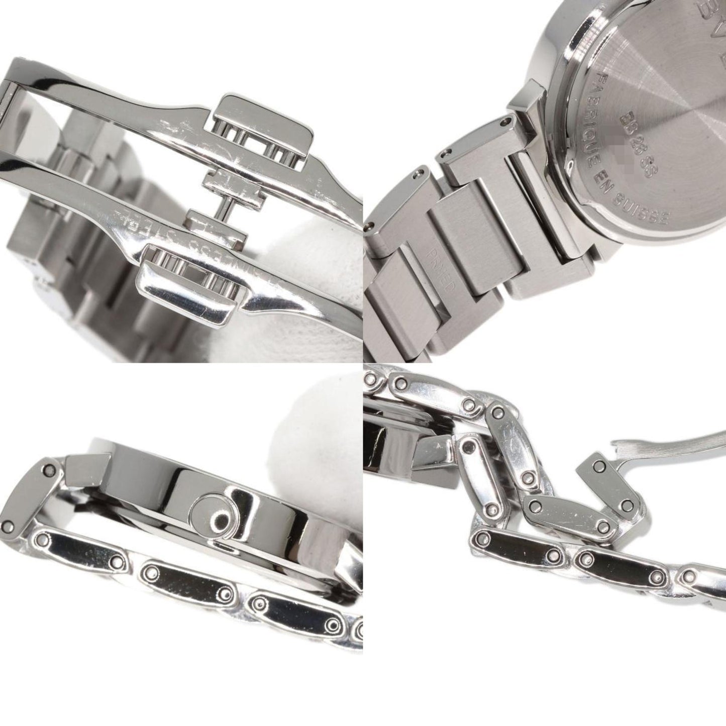 Bvlgari Bb26C2Ss Dn Diamond Watch Stainless Steel Ss