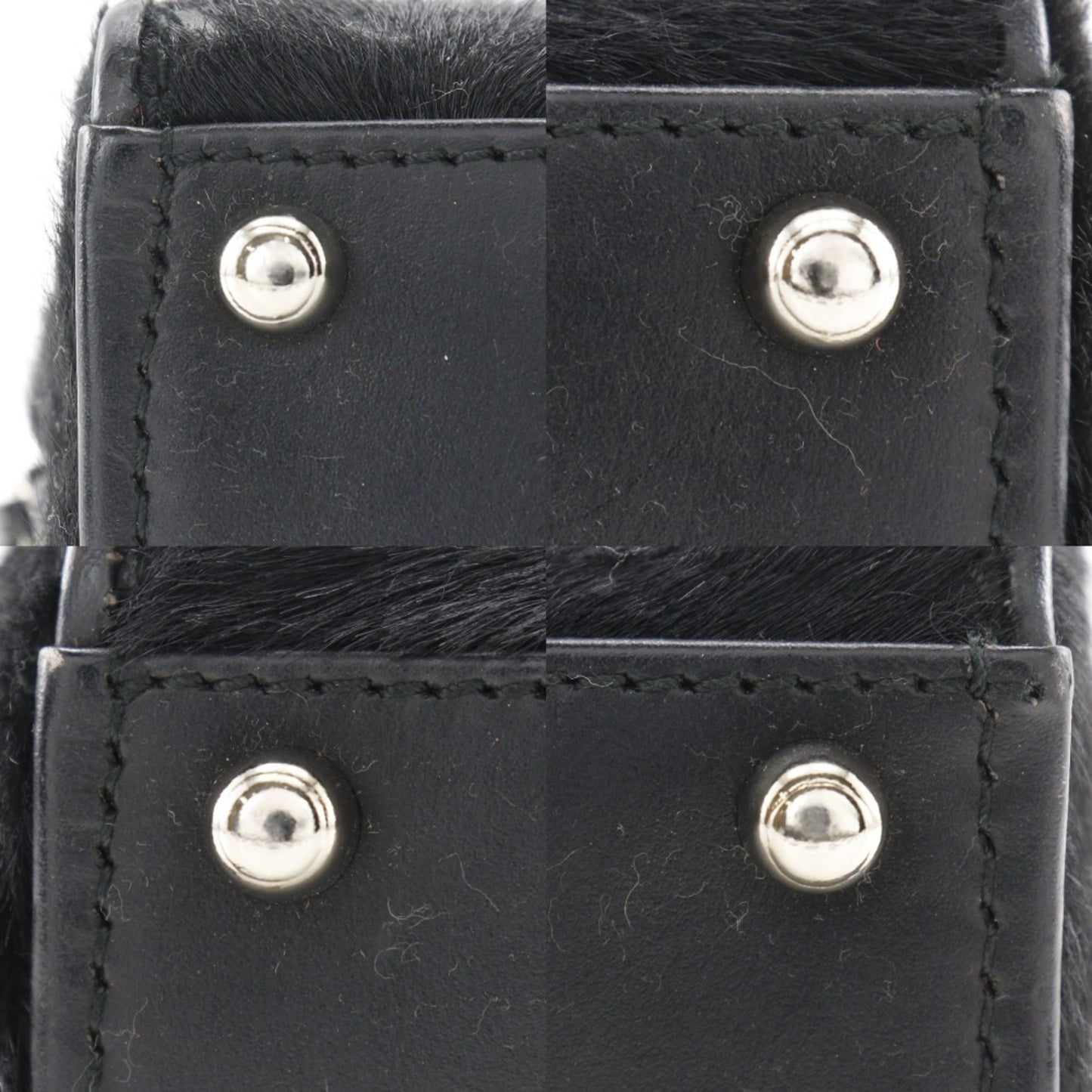 Gucci Old Gucci Tote Bag 000.2296.0528 Pony Black A5 Double