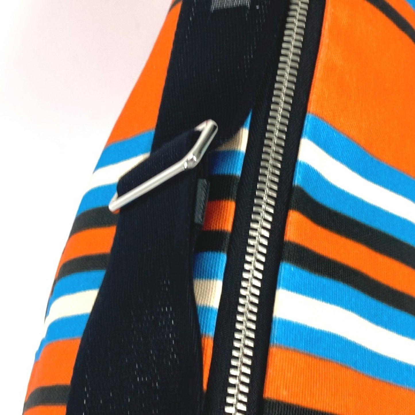Prada 2Vy007 Striped Triangle Bayadere Crossbody Shoulder Bag In Canvas