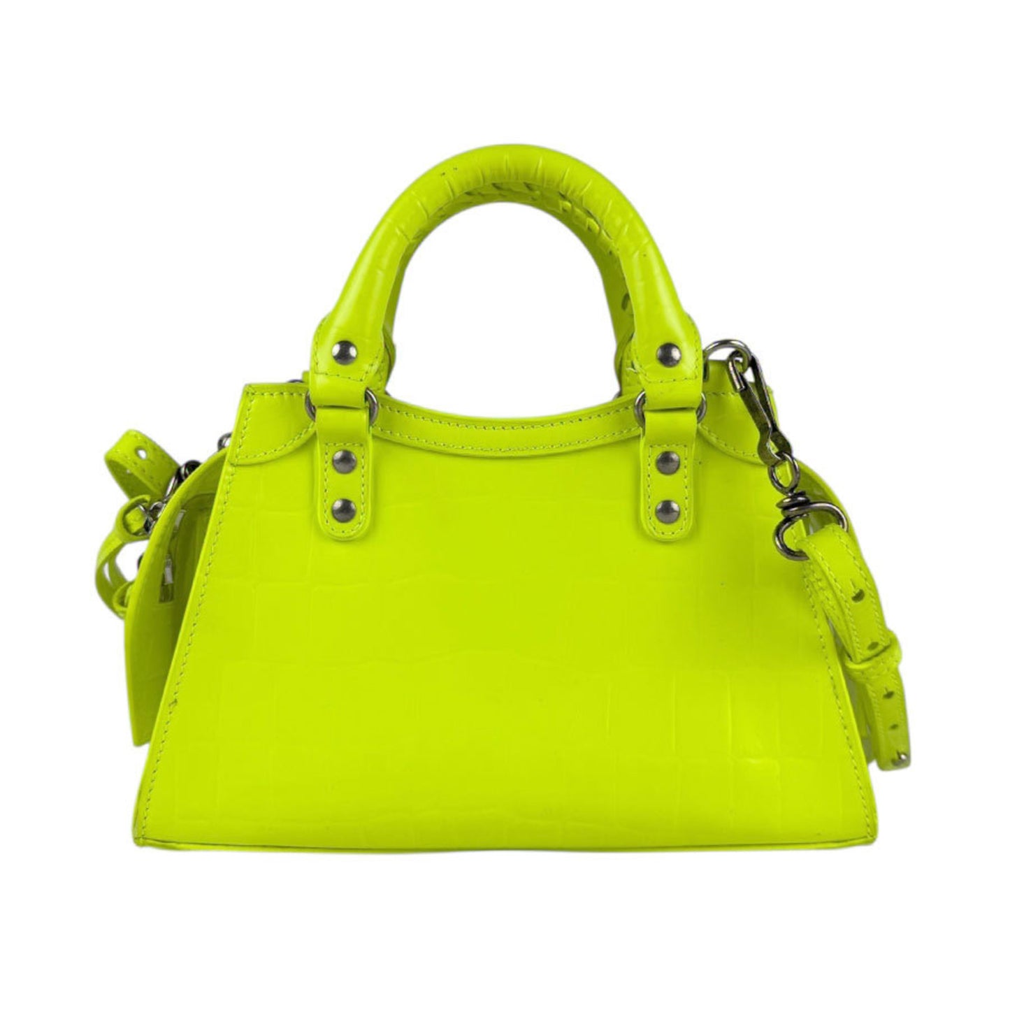 Balenciaga Neo Classic City Mini Handbag/Shoulder Bag In Embossed Leather