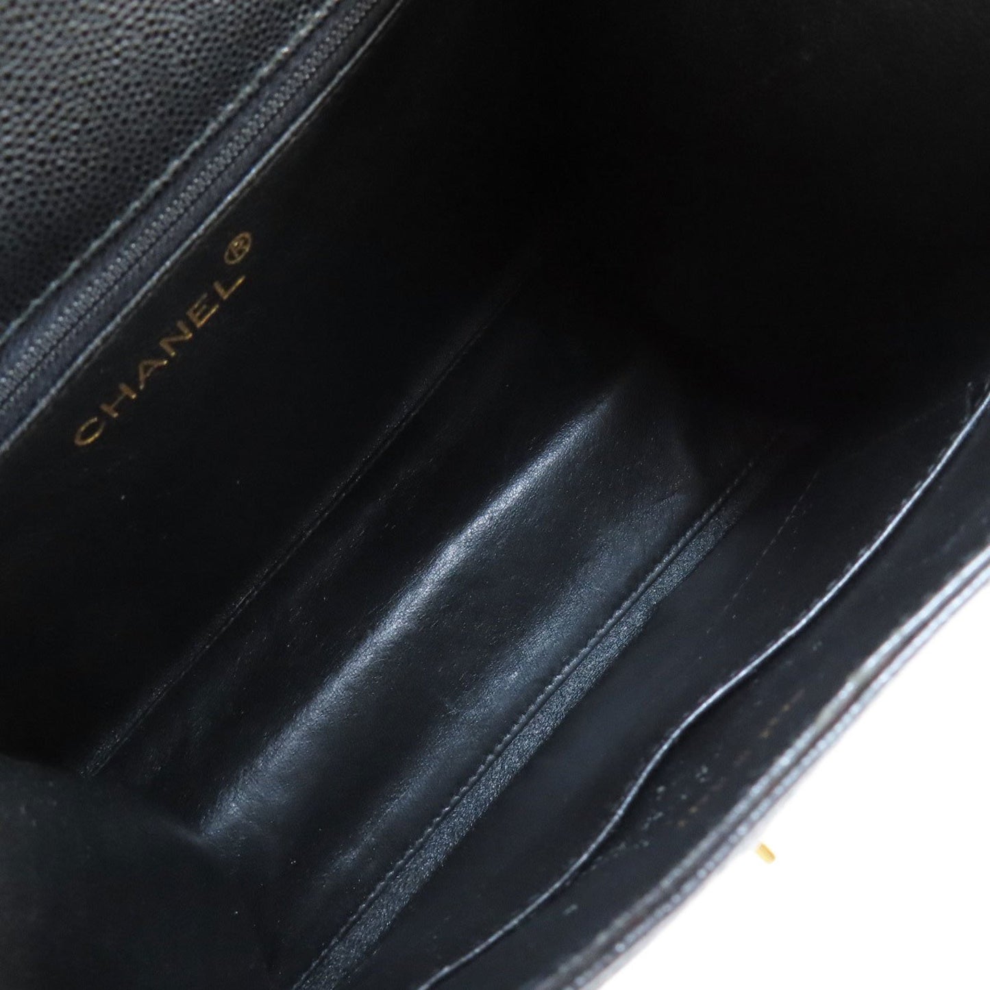 Chanel Coco Mark Shoulder Bag Caviar Skin