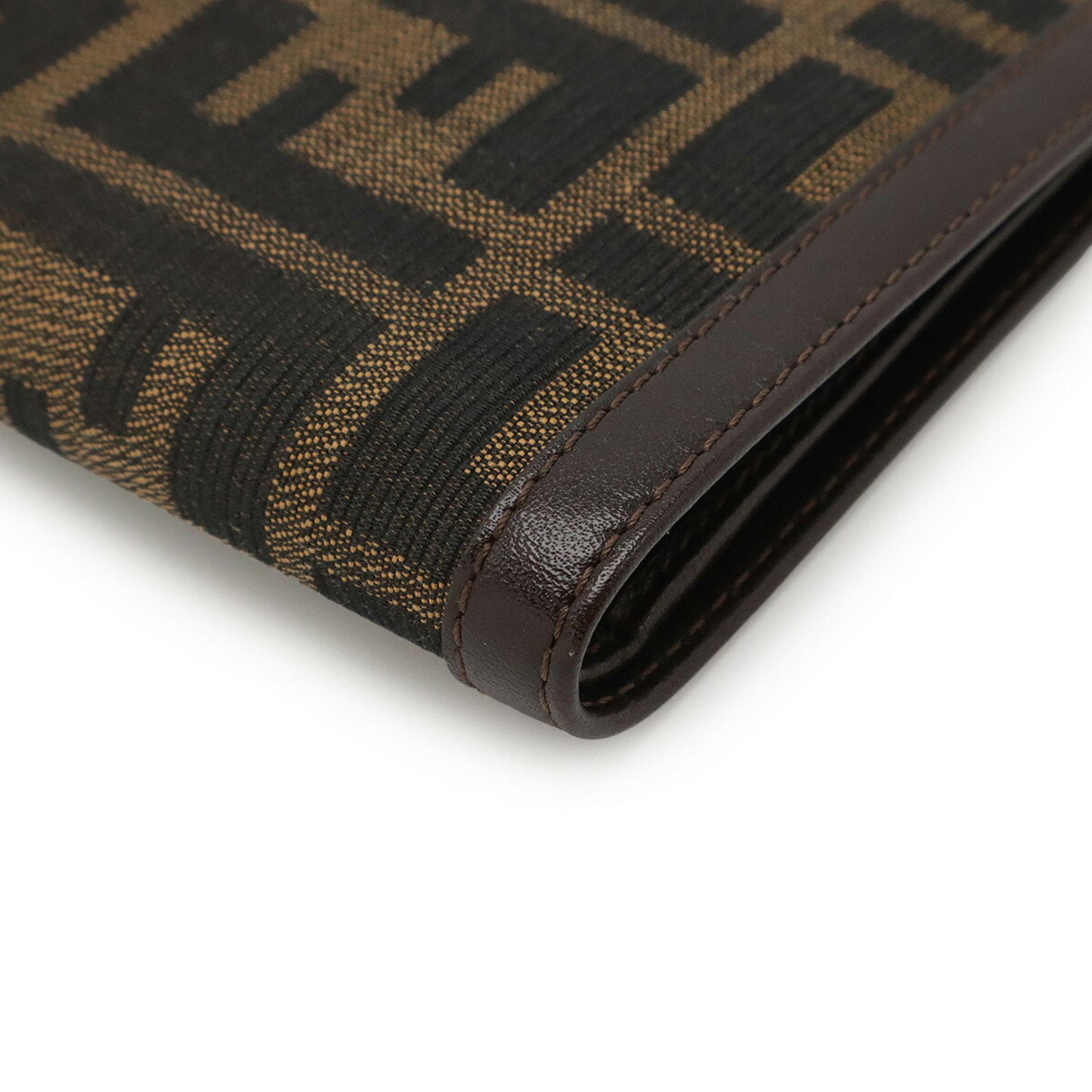 Fendi Zucca Pattern Bifold Wallet In Canvas And Leather