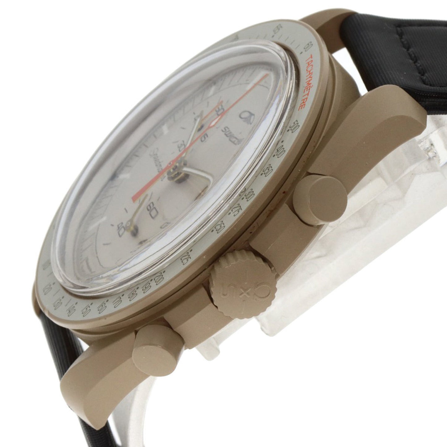 Omega X Swatch S033C100 Mission To Jupiter Speedmaster Collaboration Watch Ceramic Nylon