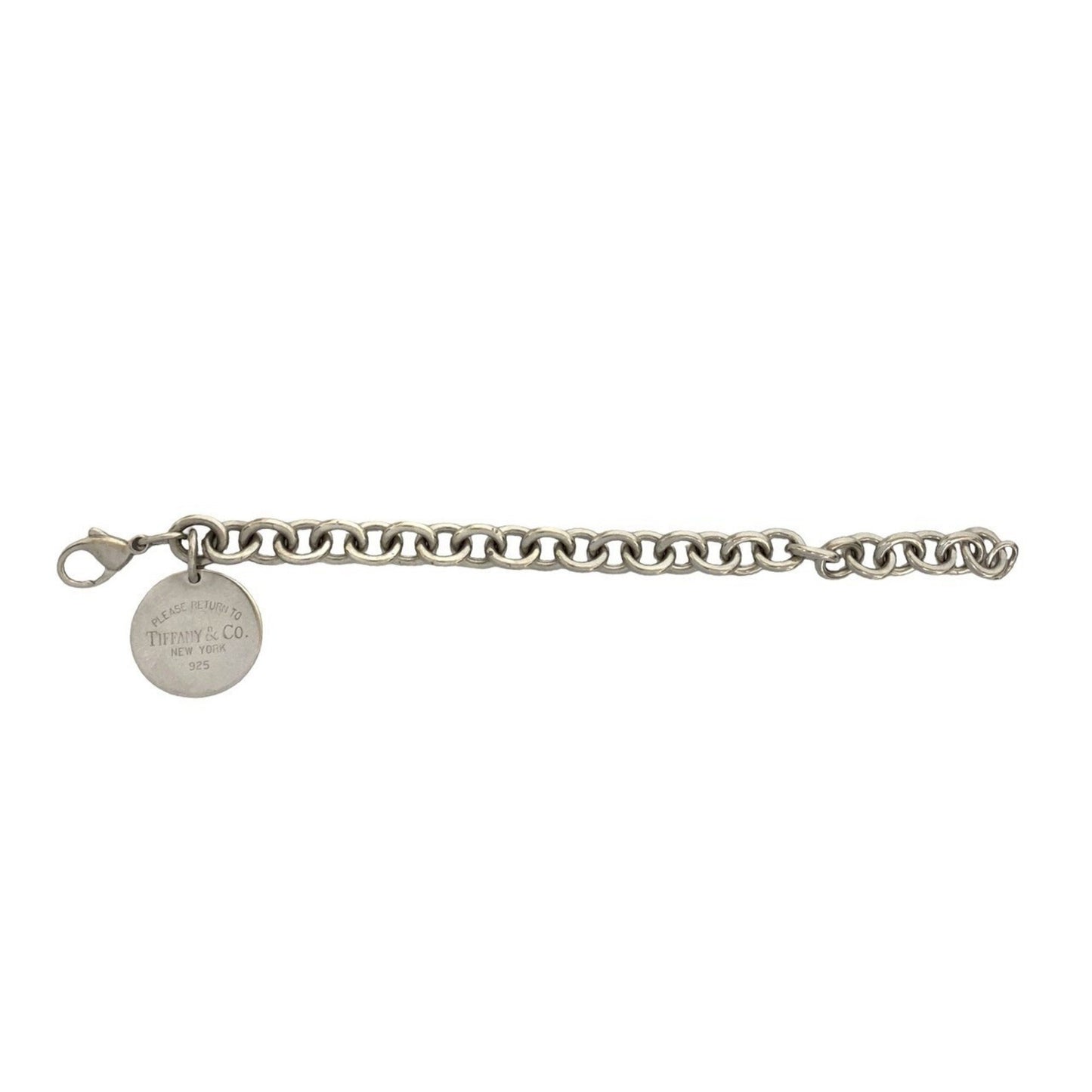 Tiffany & Co. Tiffany Return To Bracelet Logo Motif Sterling Silver Chain Bangle 59482