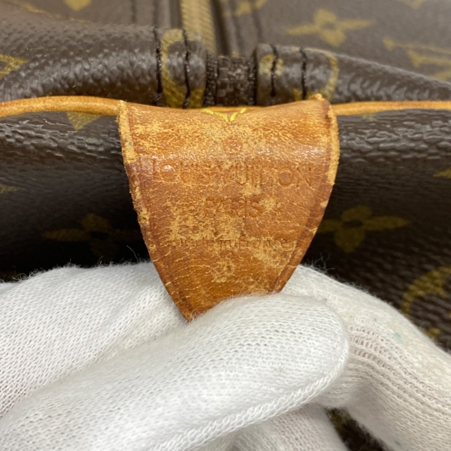 Louis Vuitton Monogram Keepall 55 Boston Bag M41424 Brown