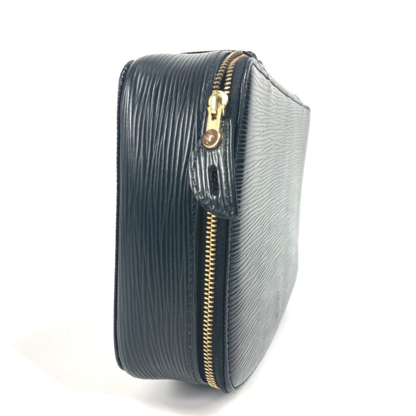 Hermes M48362 Epi Poche Monte Carlo Makeup Pouch Jewelry Case Multi-Pouch Leather