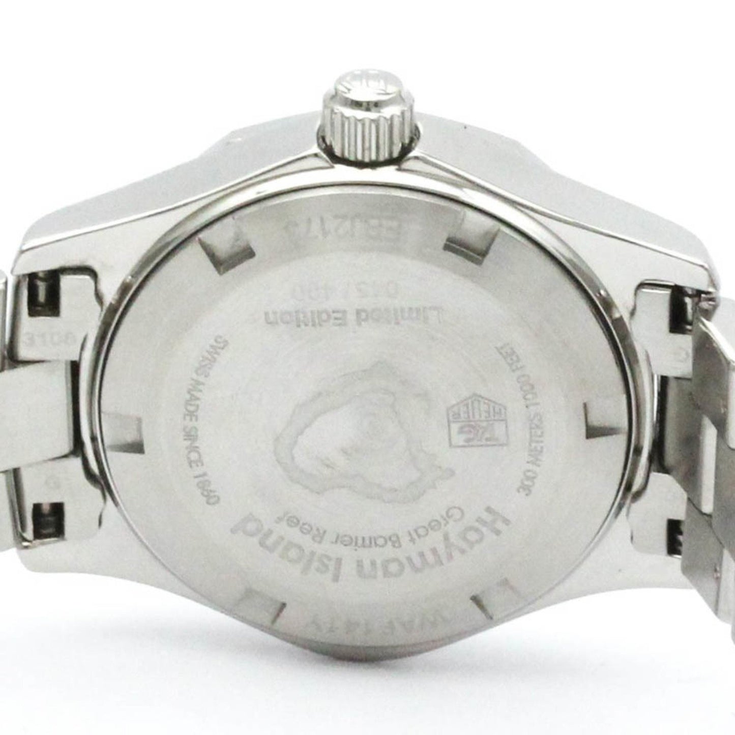 Polished Tag Heuer Aquaracer Hayman Great Barrier Reef Watch Waf141Y Bf578323