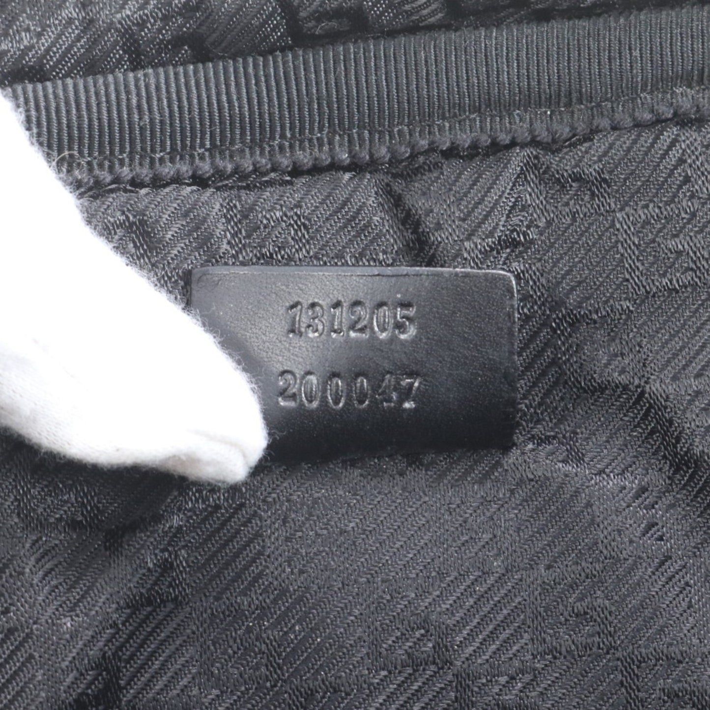 Gucci 131205 Leather 2-Way Briefcase/Tote Bag In Black