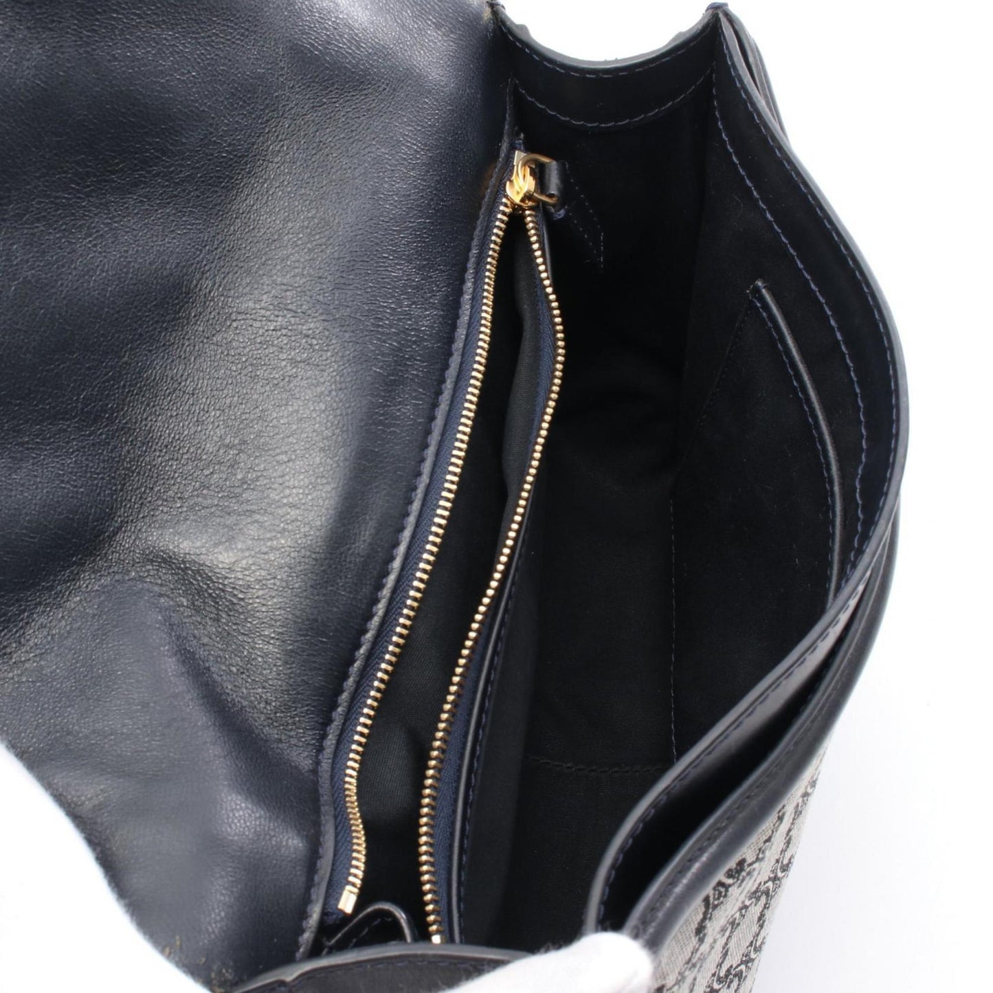 Celine Triomphe Shoulder Bag Canvas Leather