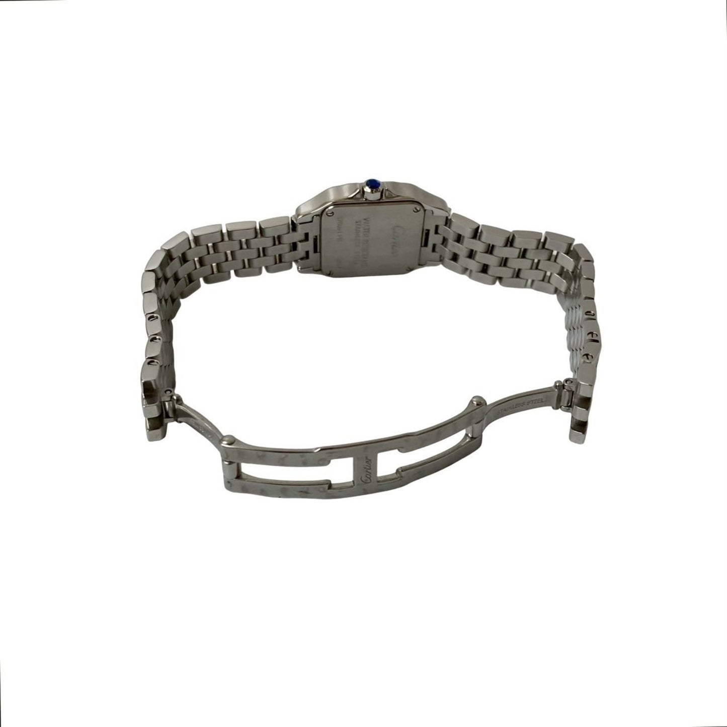 Cartier Santos De Cartier Sm Quartz Stainless Steel Wristwatch