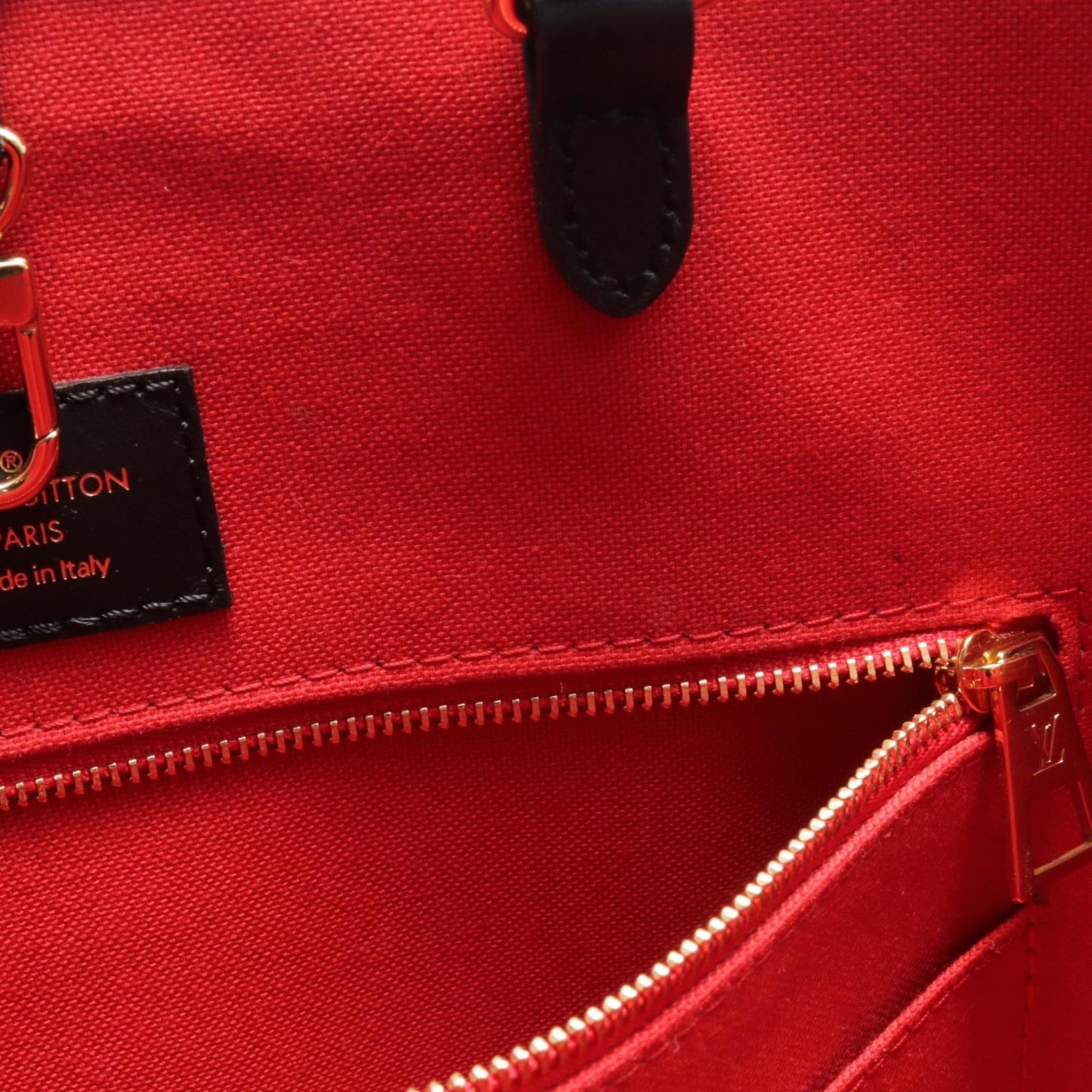 Louis Vuitton On The Go Mm Tote Bag Coated Canvas Leather Monogram Giant Reverse