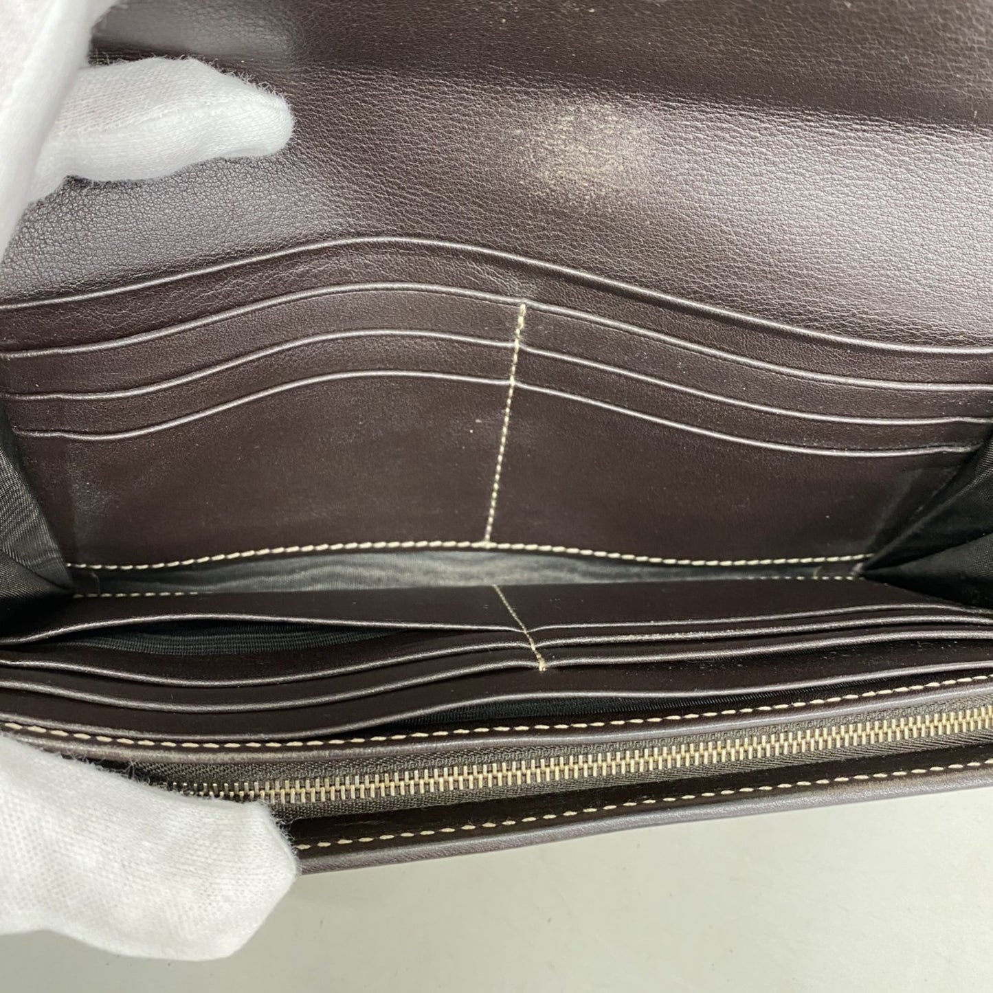 Gucci Gg Canvas Long Wallet 245728 Brown