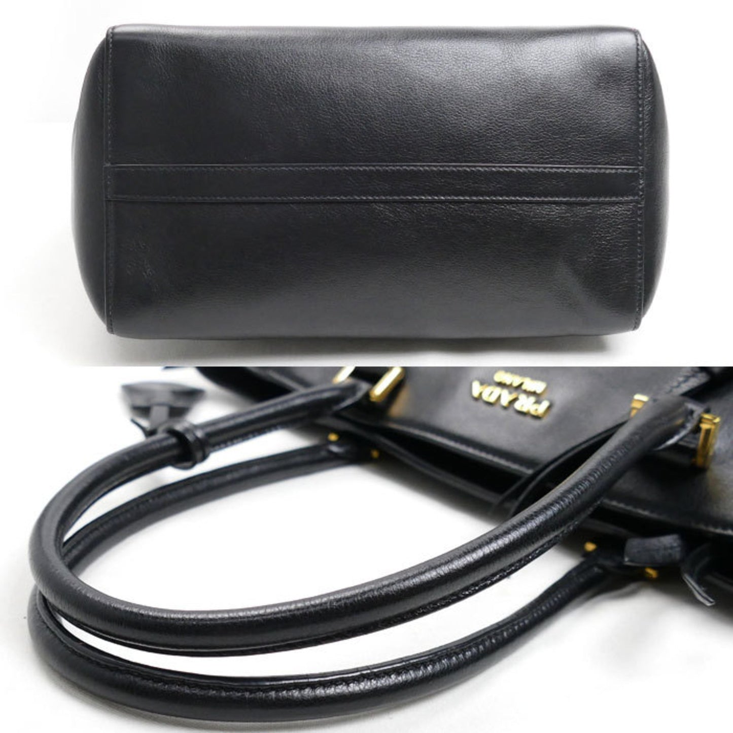 Prada Prada 2-Way Shoulder Bag Black 1Bg227