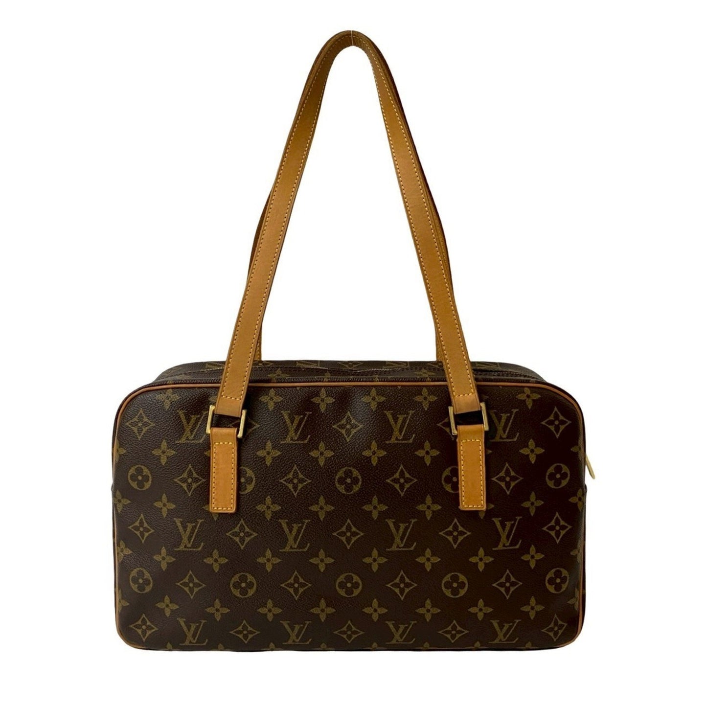 Louis Vuitton Cite Gm Monogram Leather Semi-Shoulder Bag/Handbag Brown 33672