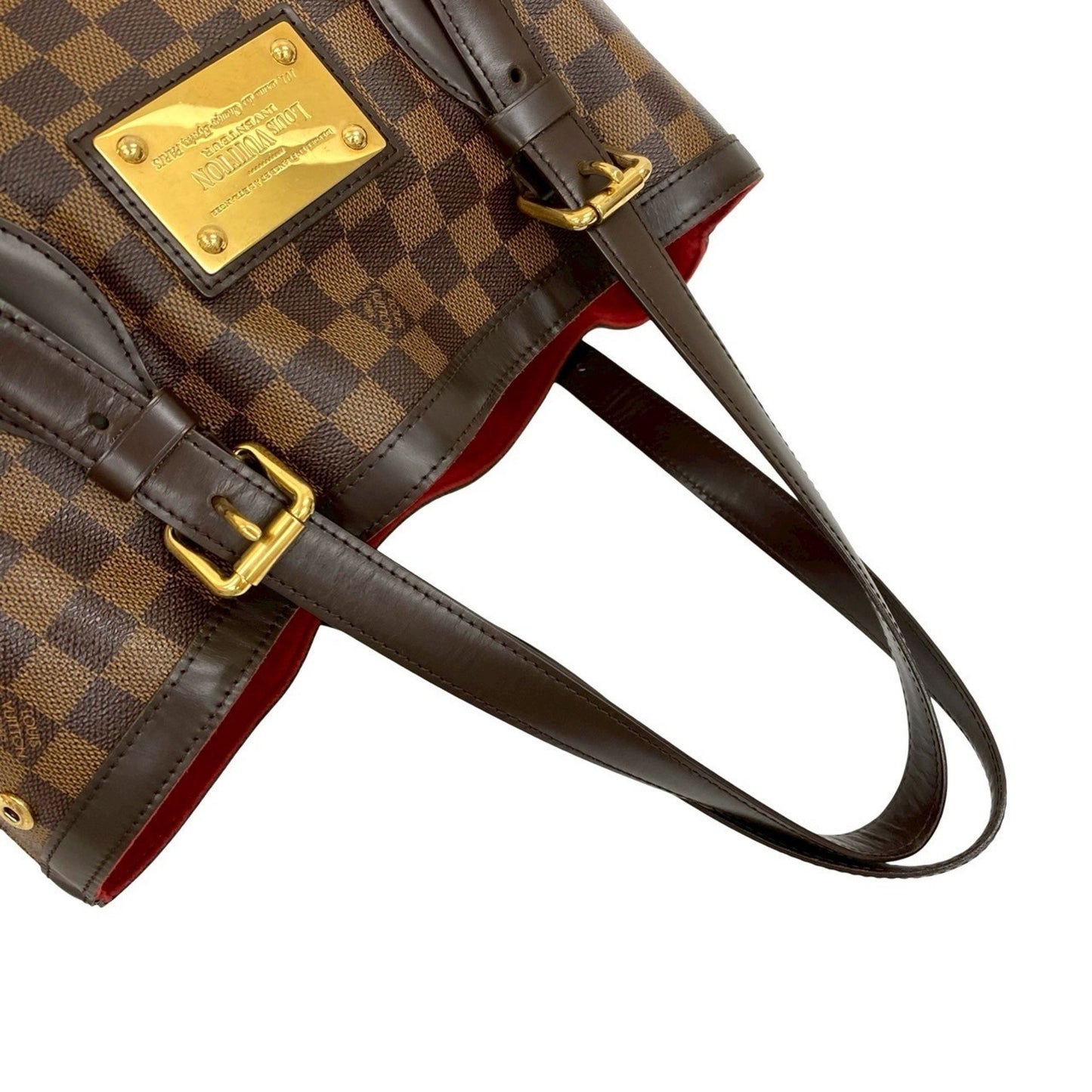 Louis Vuitton Hampstead Mm Damier Leather Tote Bag