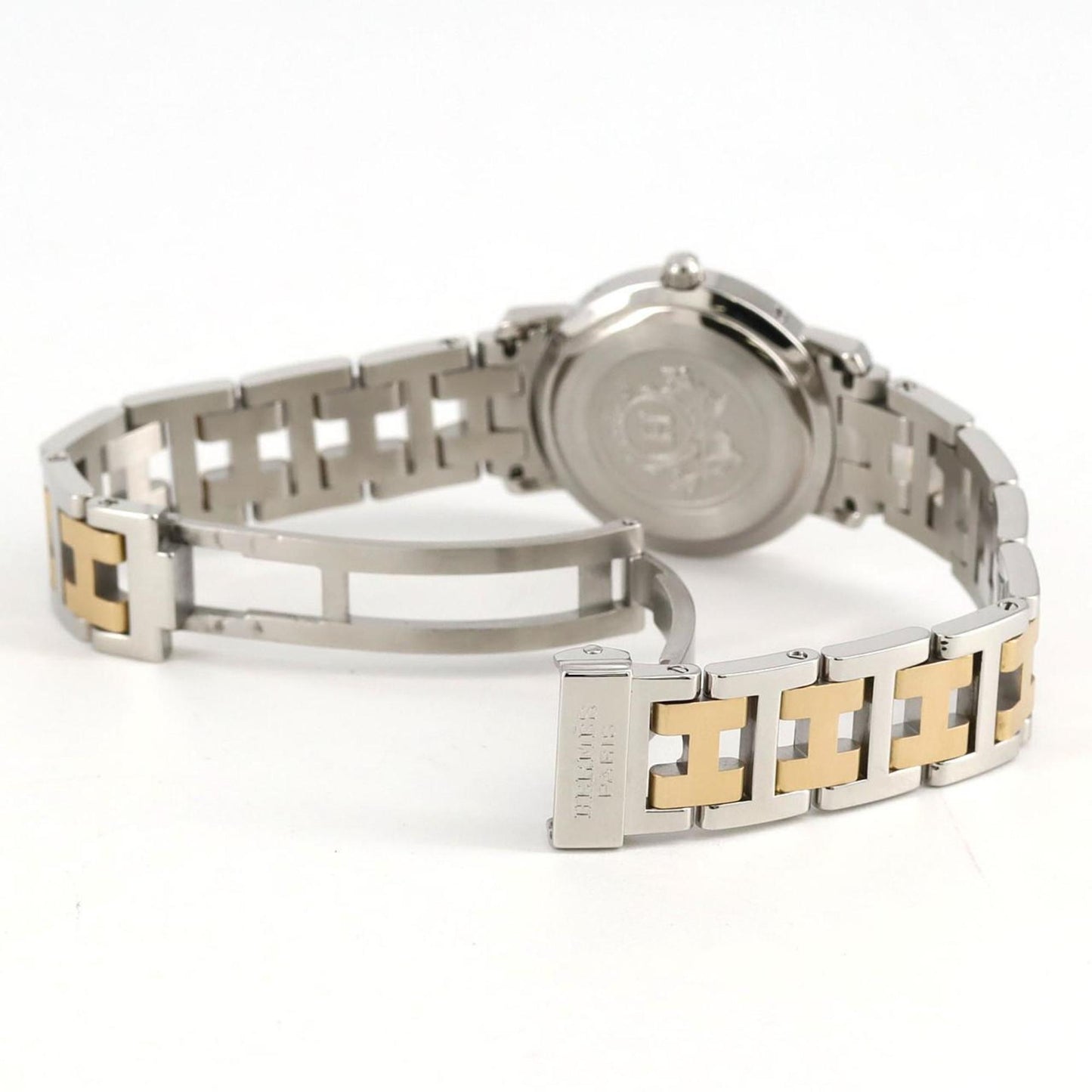 Hermes Clipper Combi Cl4.220 Ssxgp Quartz Watch