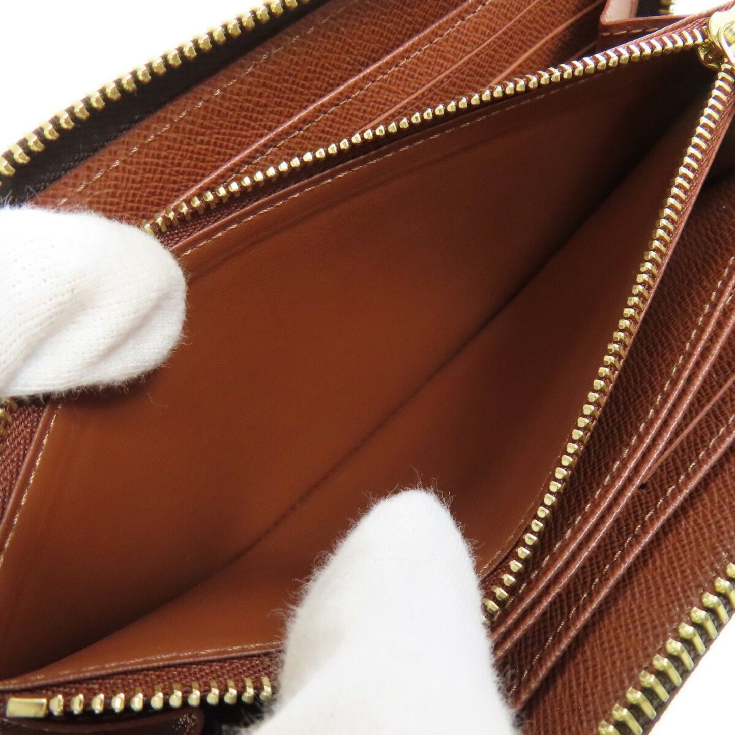 Louis Vuitton M42616 Zippy Wallet Long Monogram Canvas