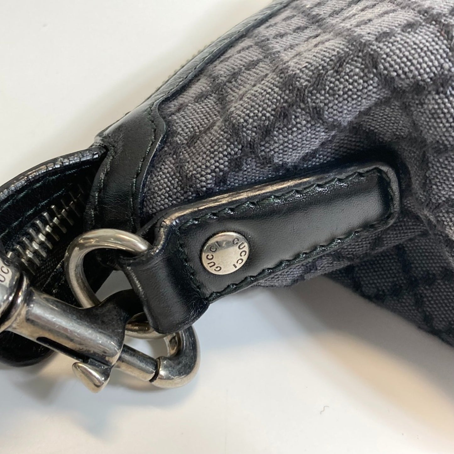 Gucci 243308 Bag Shawl Shoulder Bag Black X Gray