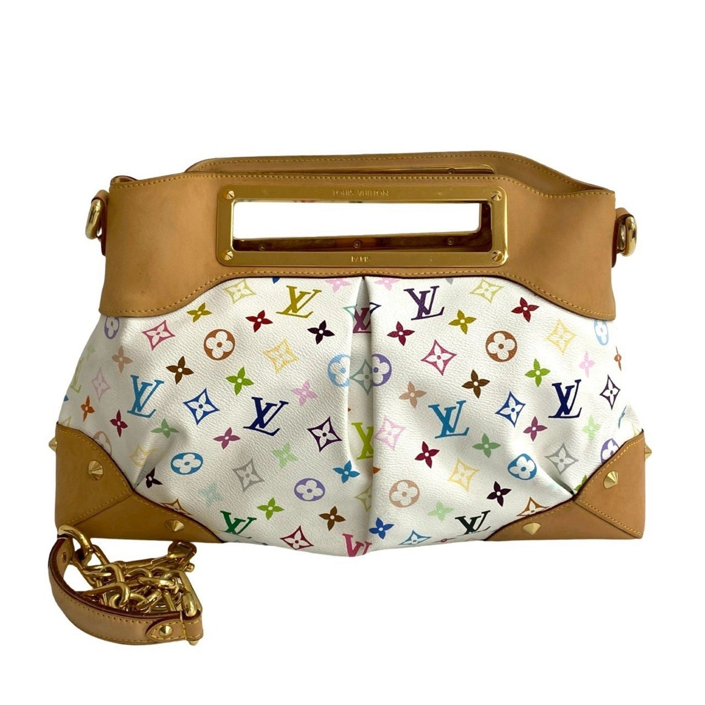 Louis Vuitton Judy Gm Monogram Multicolor Leather 2-Way Handbag/Shoulder Bag