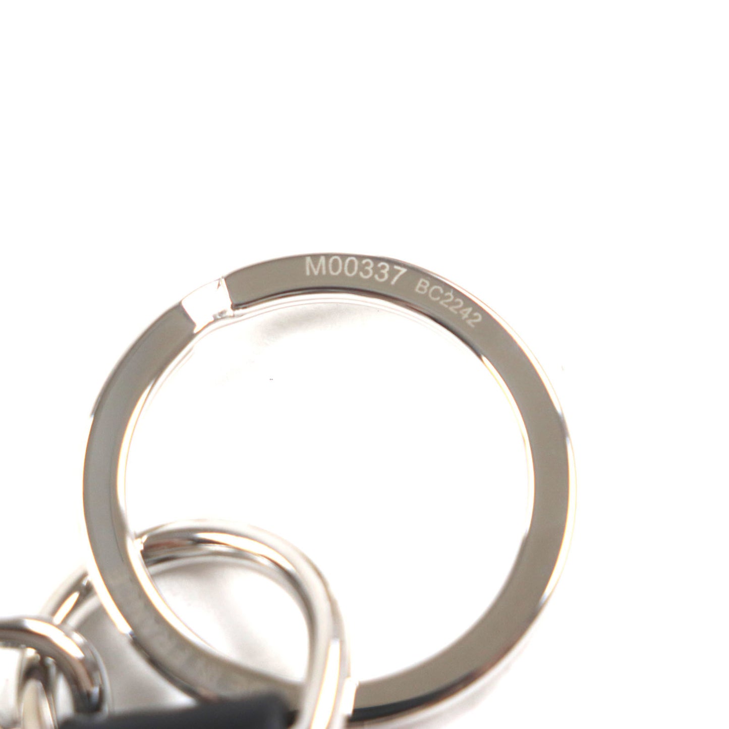 Louis Vuitton 2022 Louis Vuitton M00337 Capital Lv Monogram Eclipse Calfskin Key Ring Strap