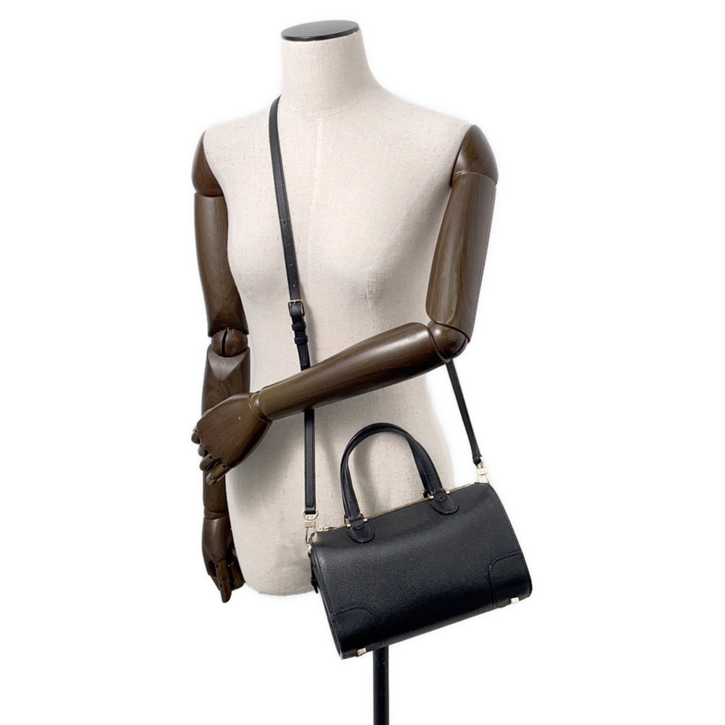 Valextra Handbag Babila Mini Leather Wbbb0031028Loc99Nn Shoulder Bag Black