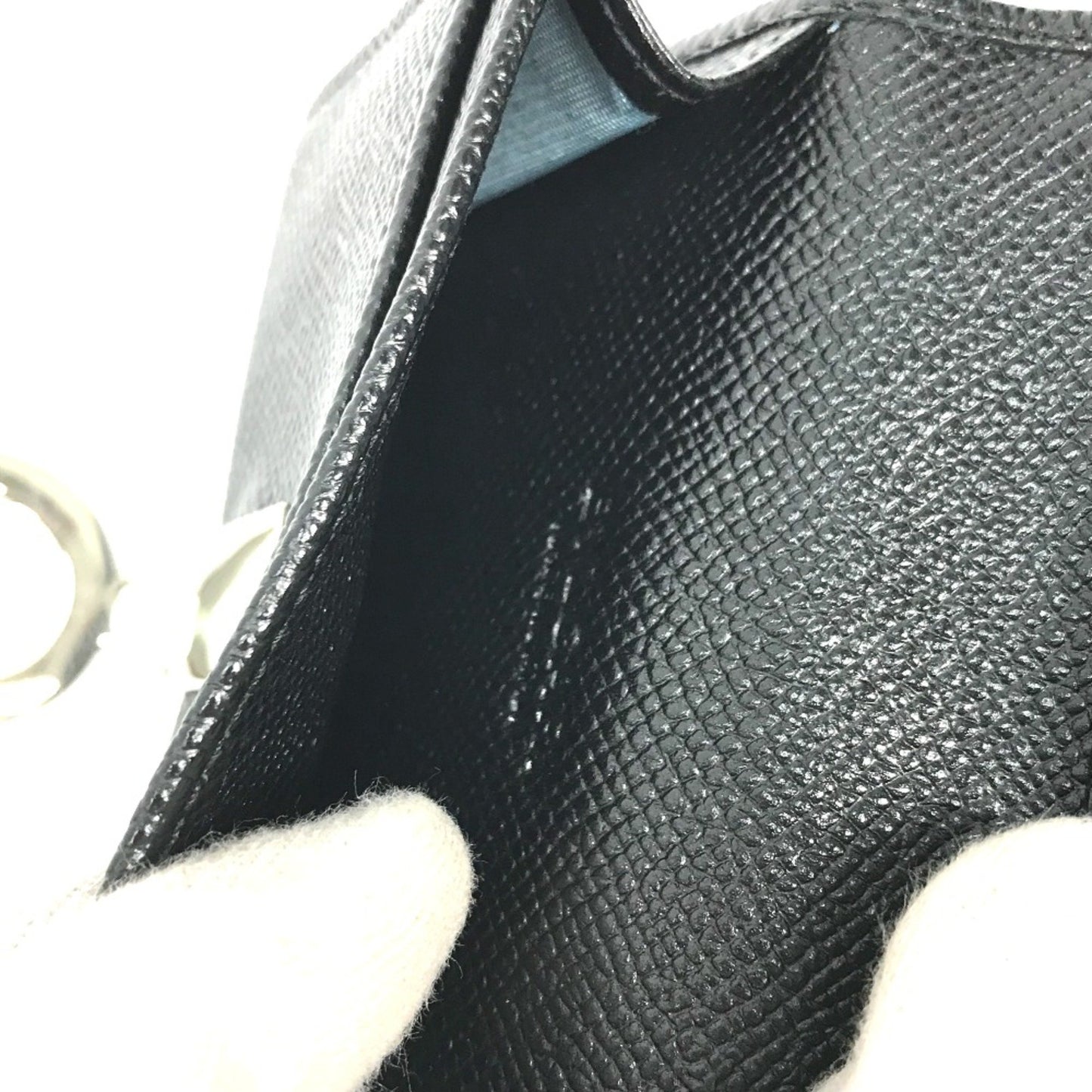 Bvlgari 30420 Bifold Business Card Holder Pass Case Card Case Black