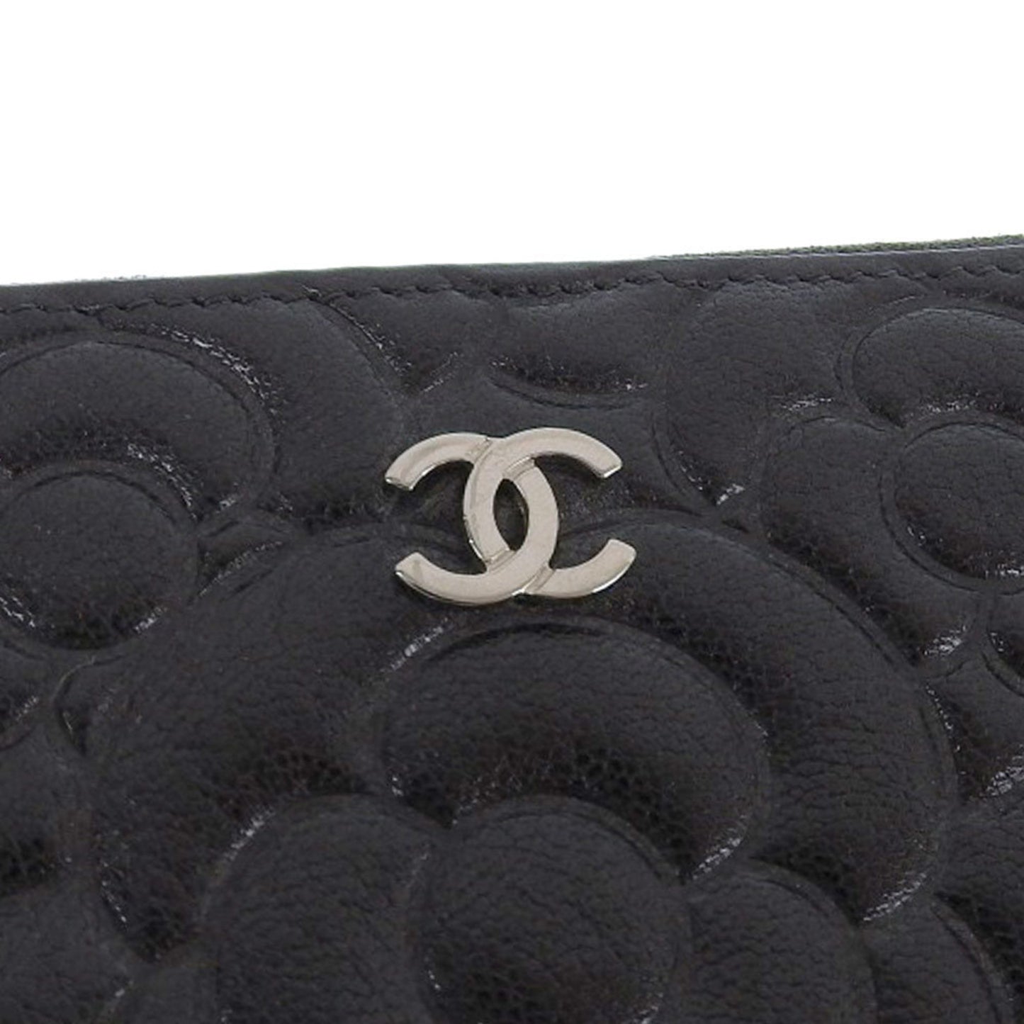 Chanel Camellia Coco Mark Round Long Wallet A82281