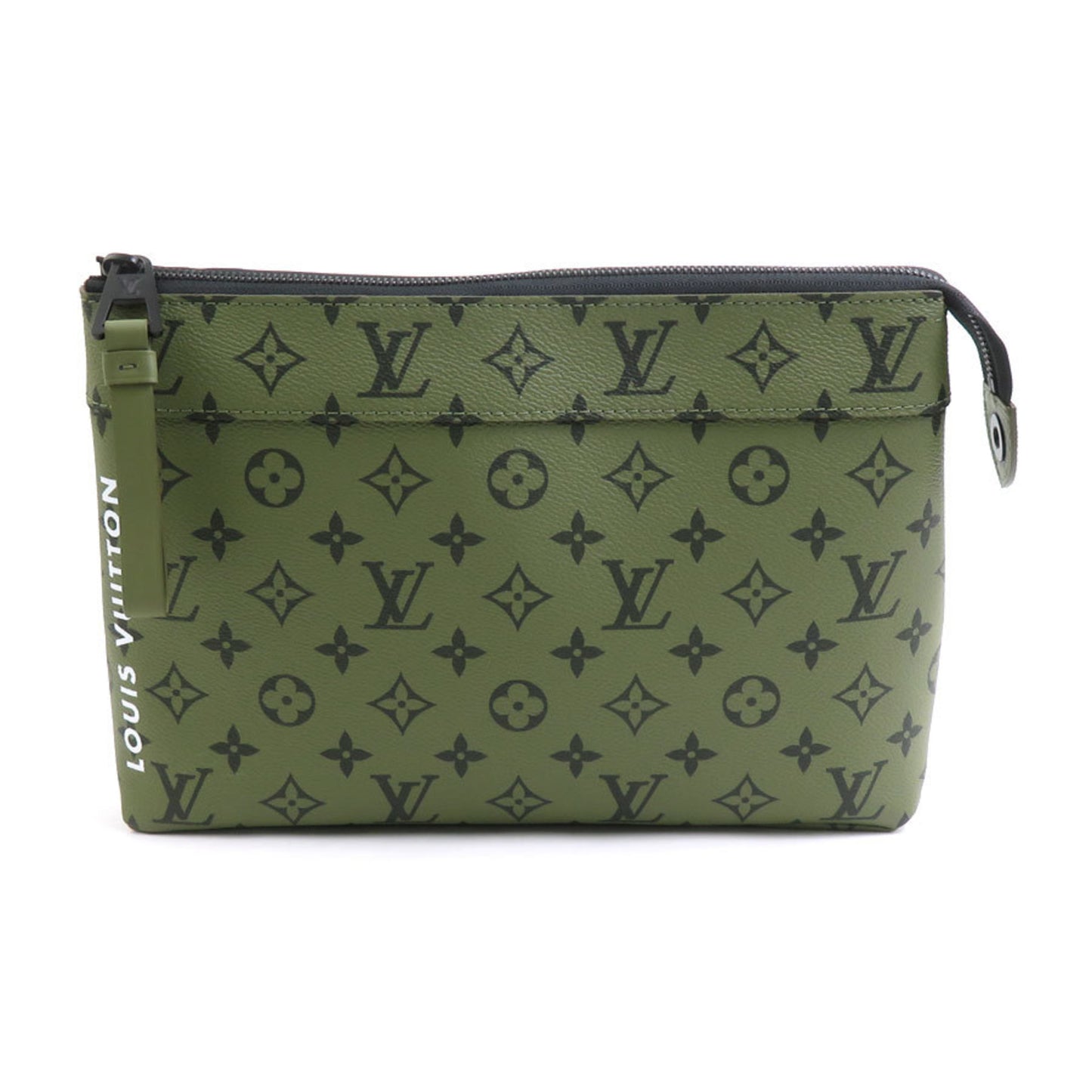 Louis Vuitton Louis Vuitton Clutch Bag Monogram Pochette Voyage Canvas Khaki