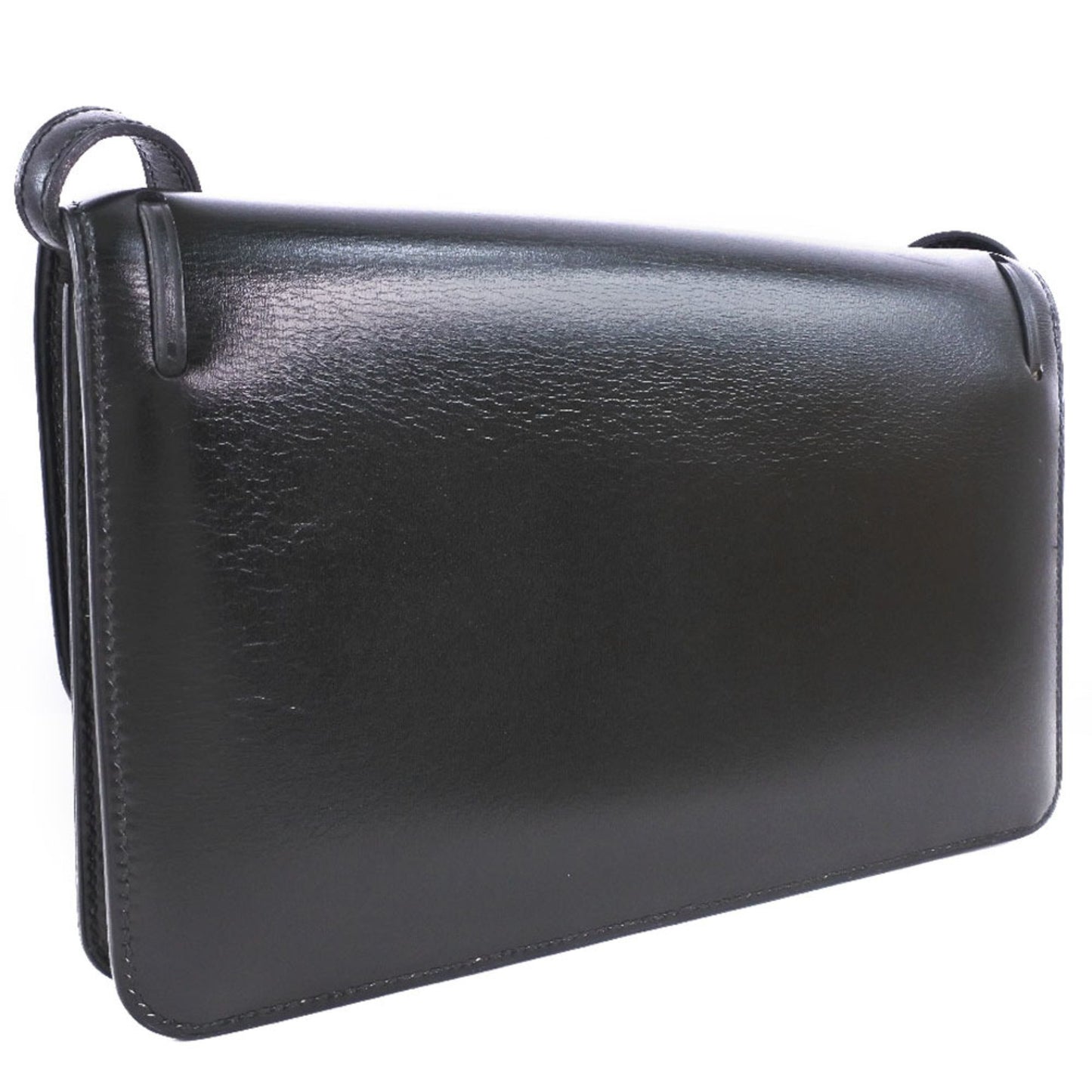 Hermes 2Way Clutch Tassel Calf Black ?O
