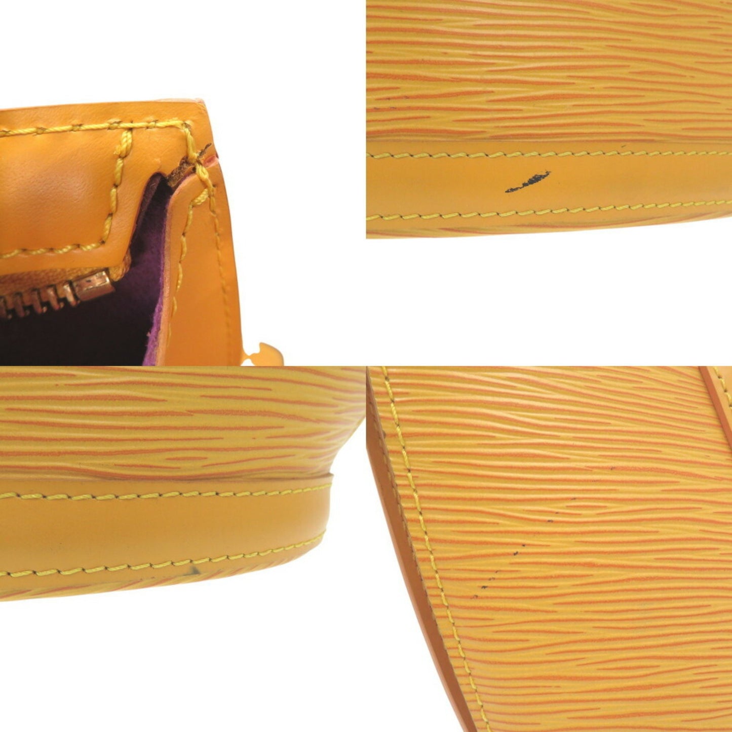 Louis Vuitton Saint Jacques Poigner Long Shoulder Bag M52339 Epi Leather Yellow Lv 0056Louis Vuitton