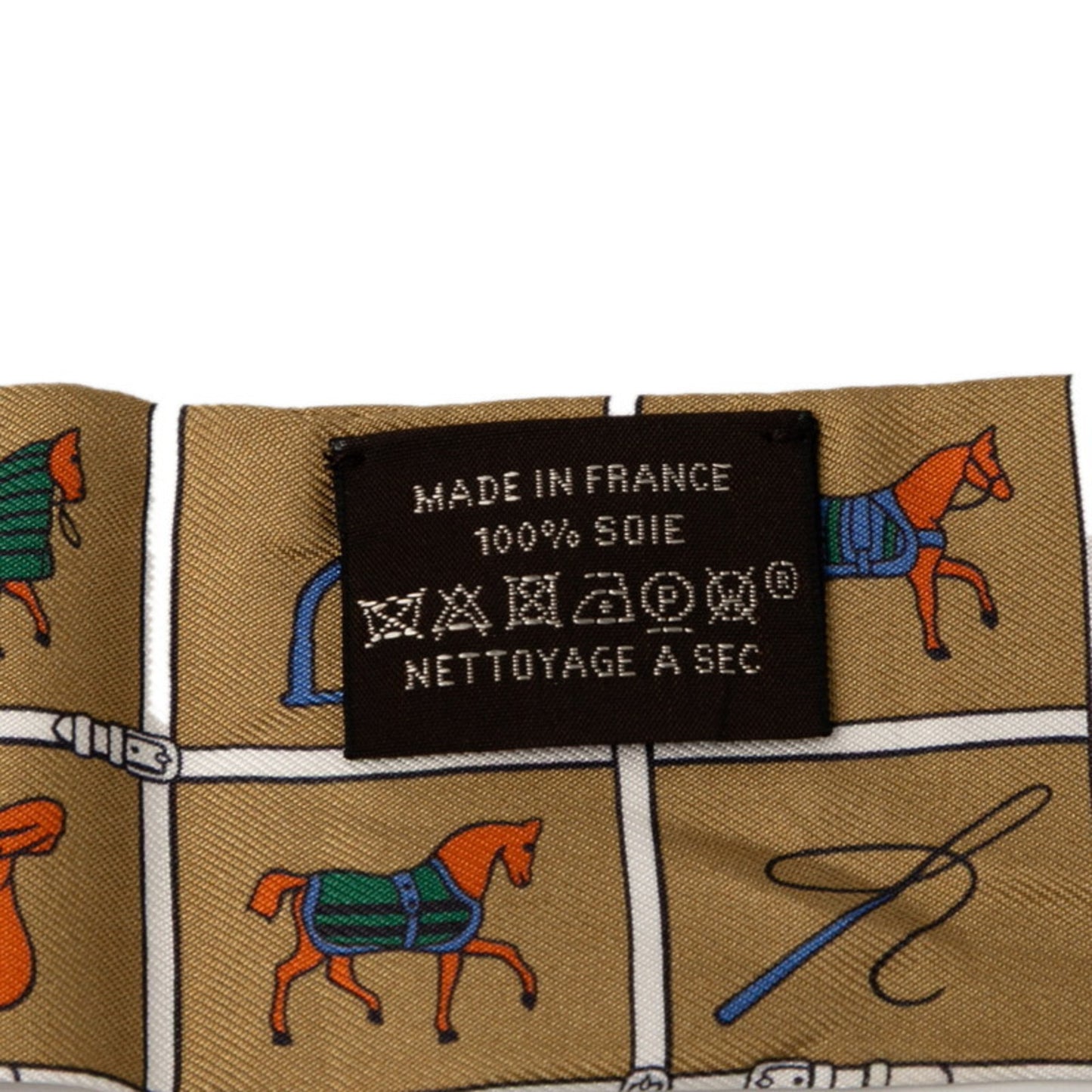 Hermes Herms Twilly Horse Blanket Scarf/Muffler In Brown