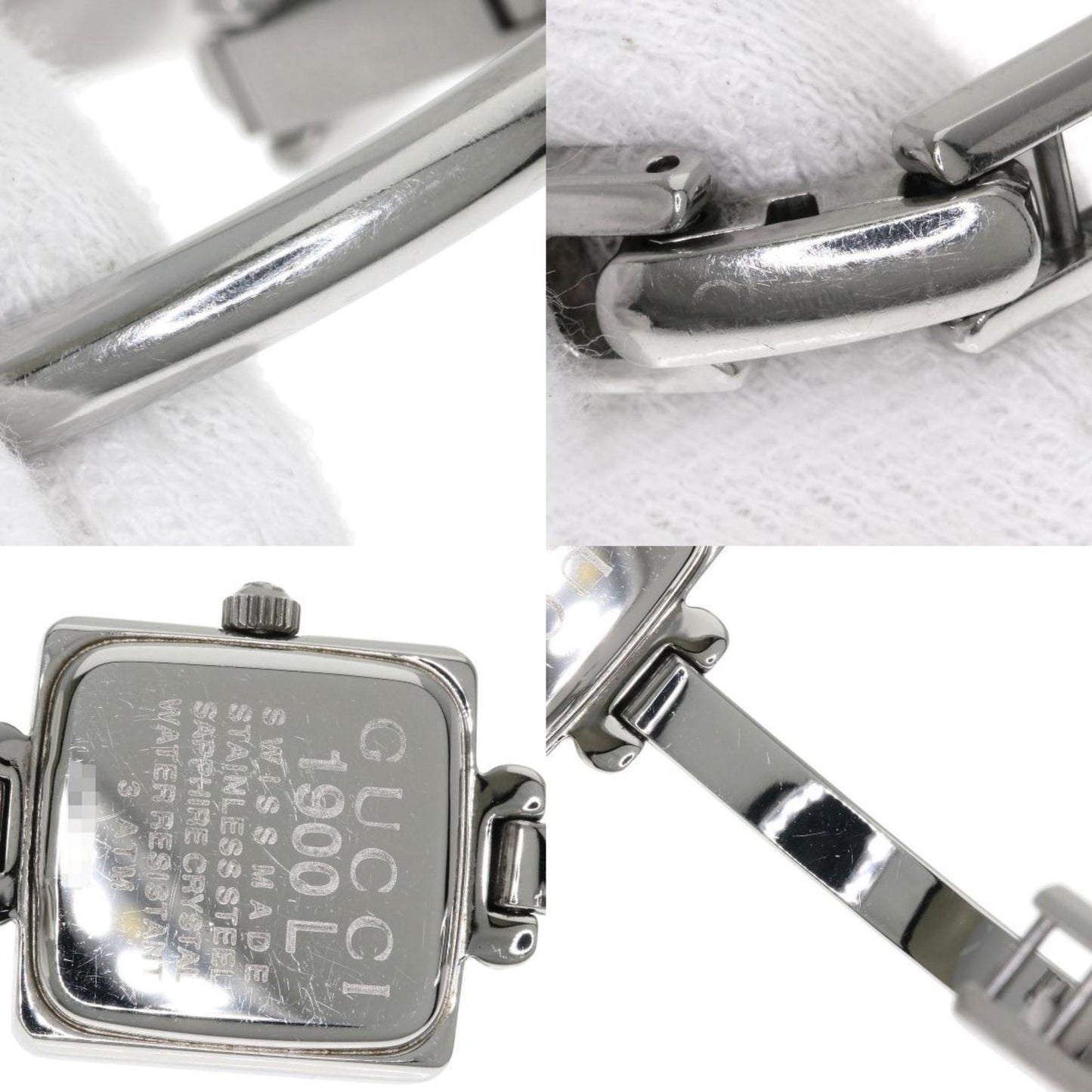 Gucci 1900L Square Face Watch Stainless Steel/Ss