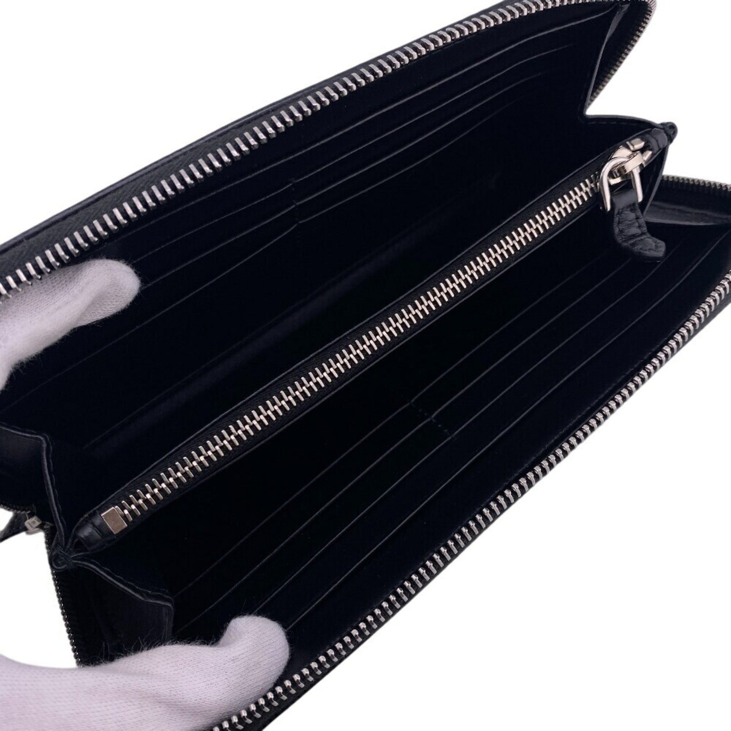 Prada 1Ml506-2Bbe Round Lettering Long Wallet