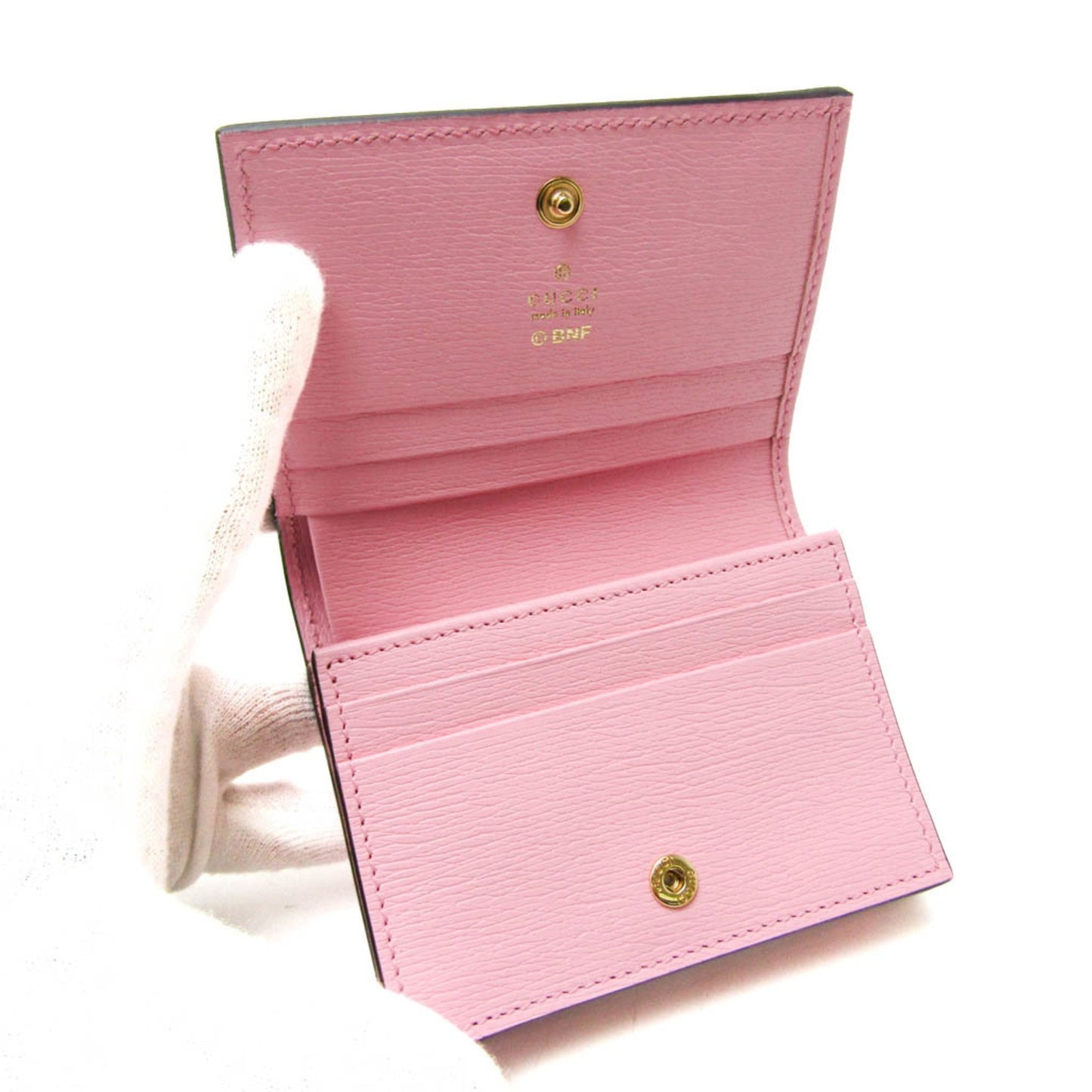 Gucci Bananya 701009 Women'S Leather Wallet (Bi-Fold) Multi-Color