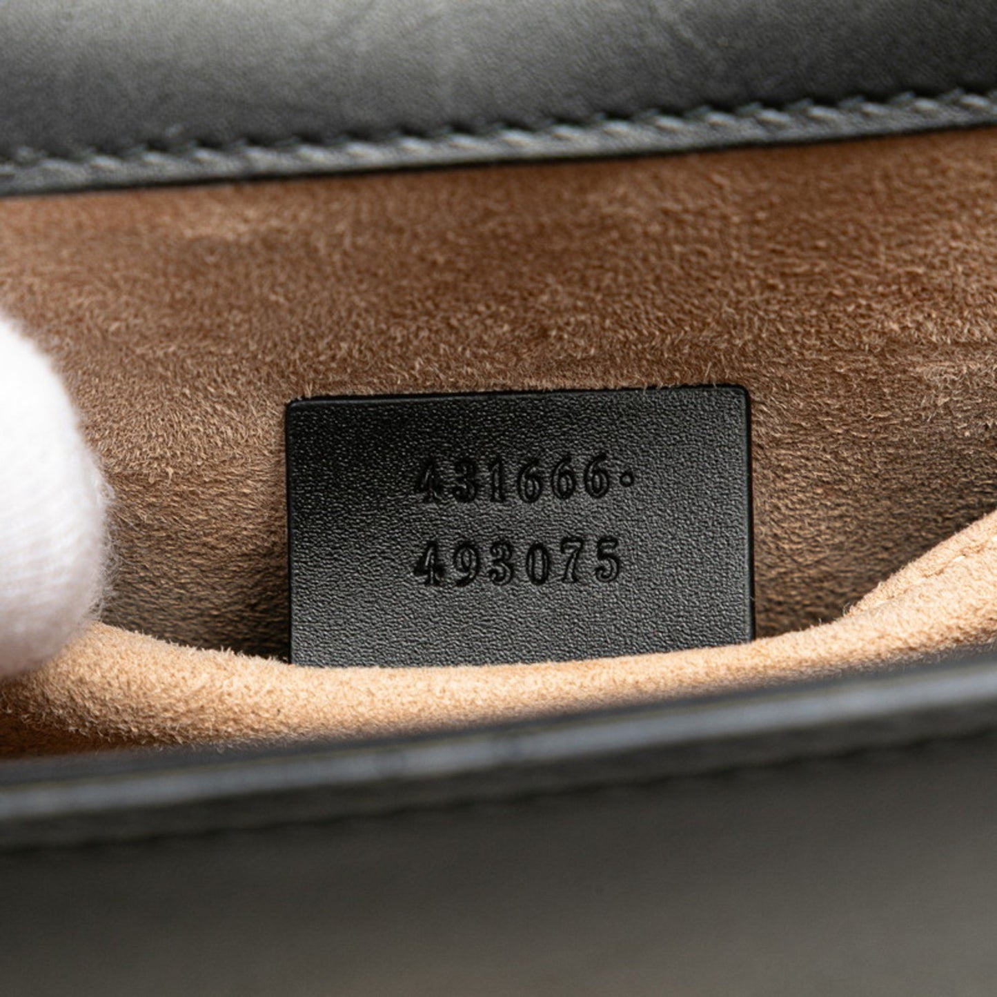 Gucci Sylvie Mini Chain Shoulder Bag 431666 Black Leather