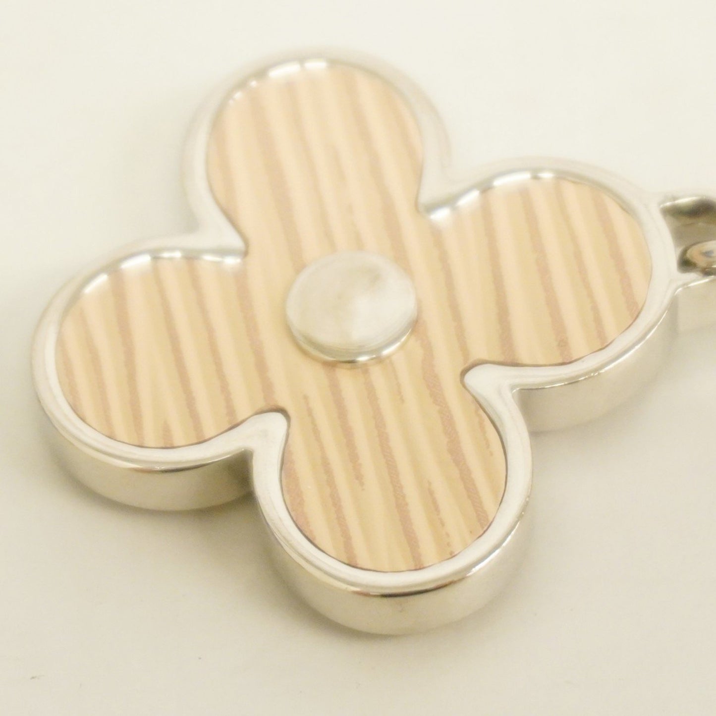 Louis Vuitton Limy Keychain M67935 Beige Silver