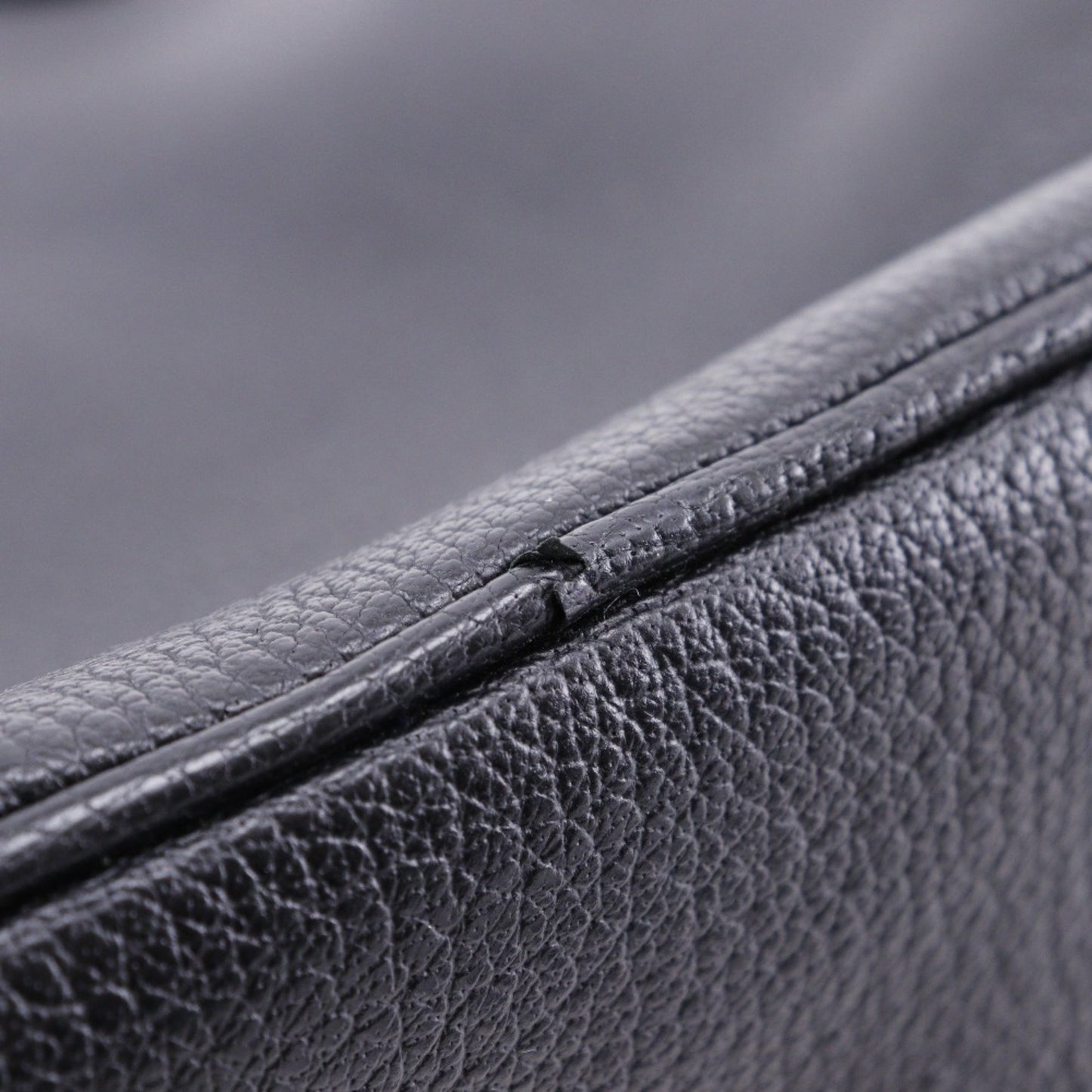 Bvlgari Maxi Rettale Handbag Shoulder Leather Black 2Way A5 Double