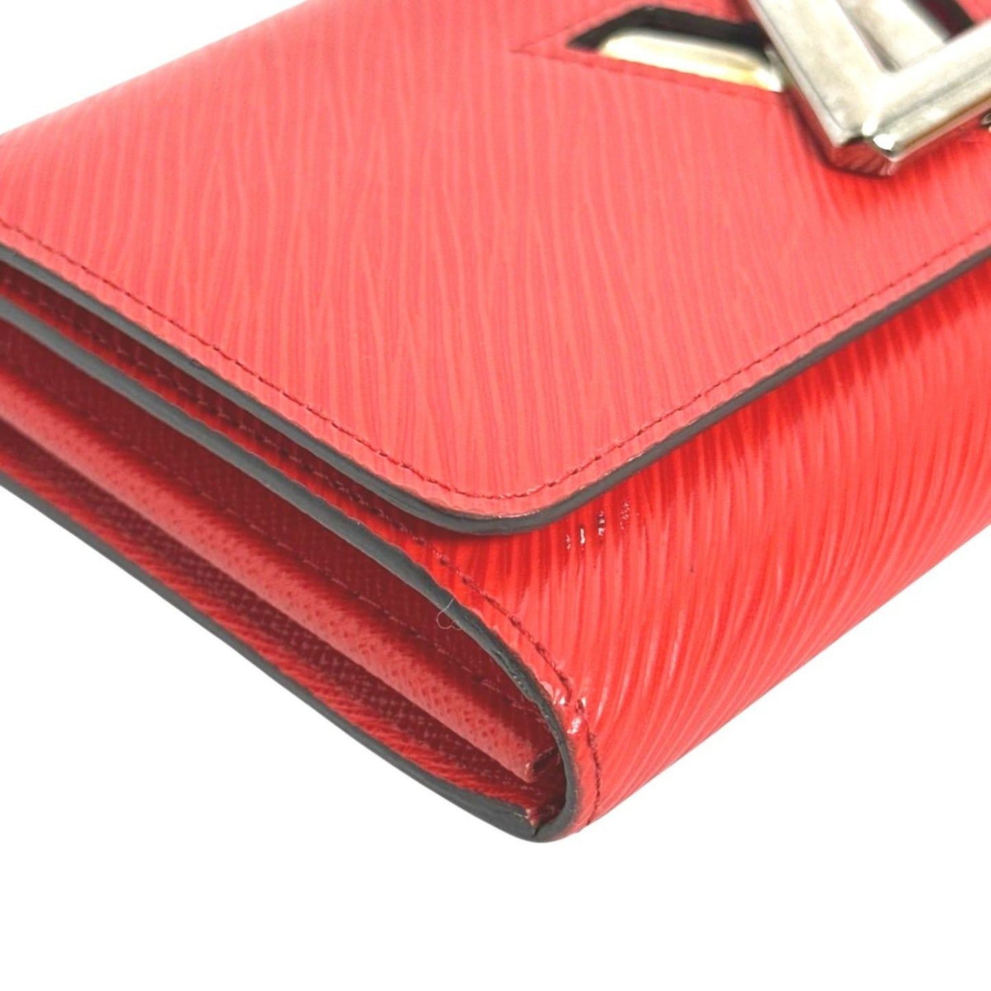 Louis Vuitton Louis Vuitton Long Wallet Epi Twist Leather M61179 Coquelicot