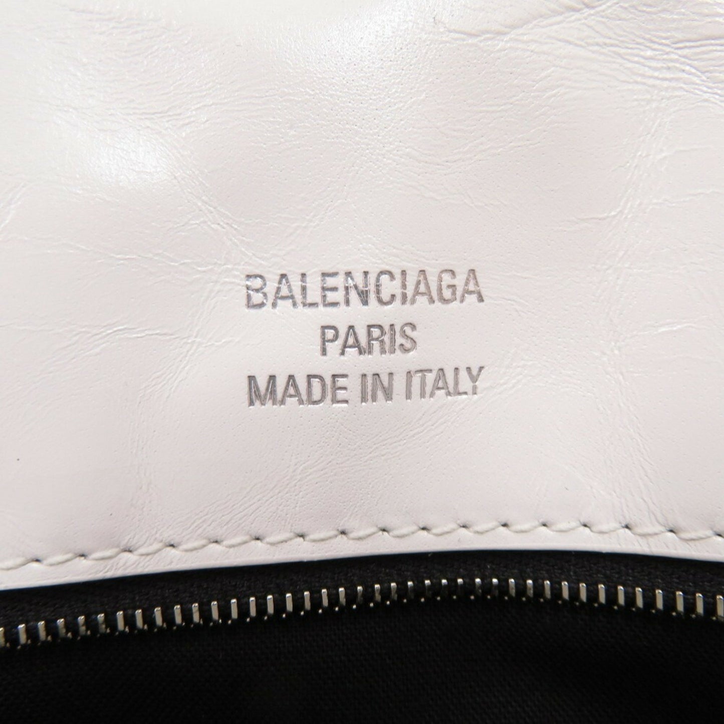 Like New Balenciaga Monaco Handbag In White Leather