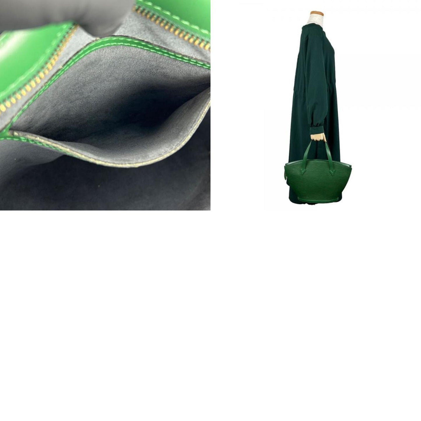 Louis Vuitton Handbag Saint Jacques M52274 Epi Leather Borneo Green