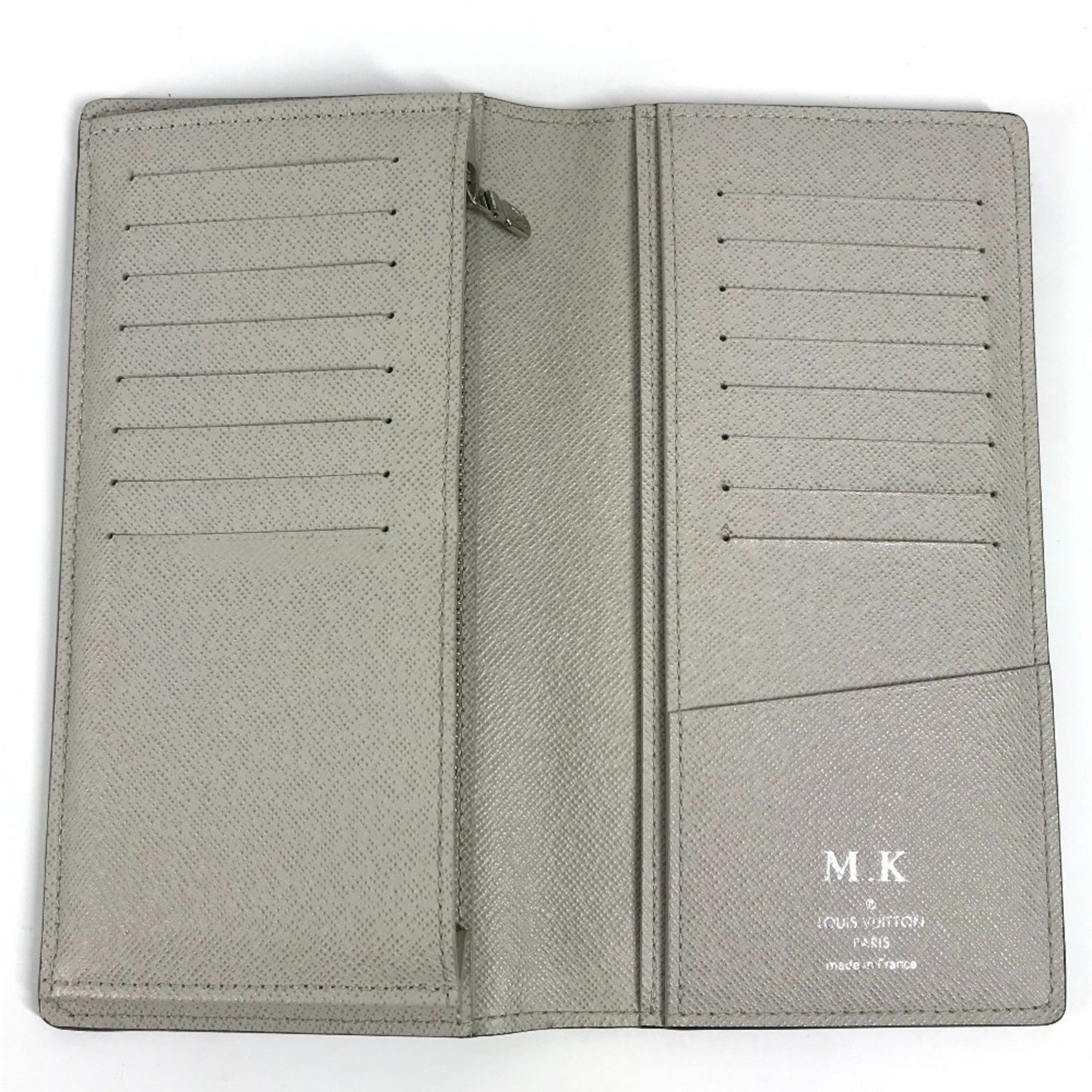 Louis Vuitton M30557 Taiga Bicolor Portefeuille Brazza Bi-Fold Long Wallet Leather